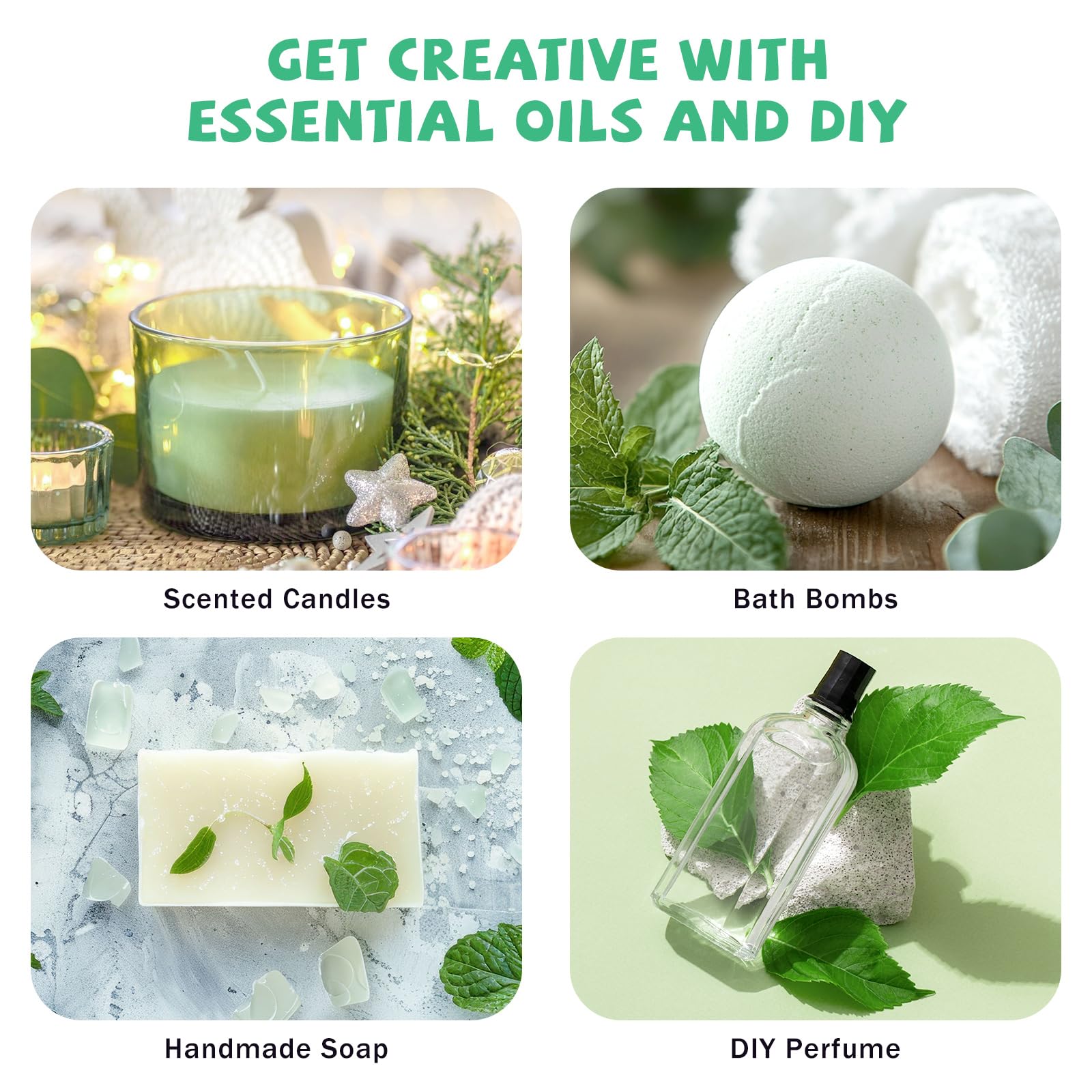 Peppermint Essential Oil 3.38 Fl Oz – Premium Grade for Diffuser, Skin & Hair Care