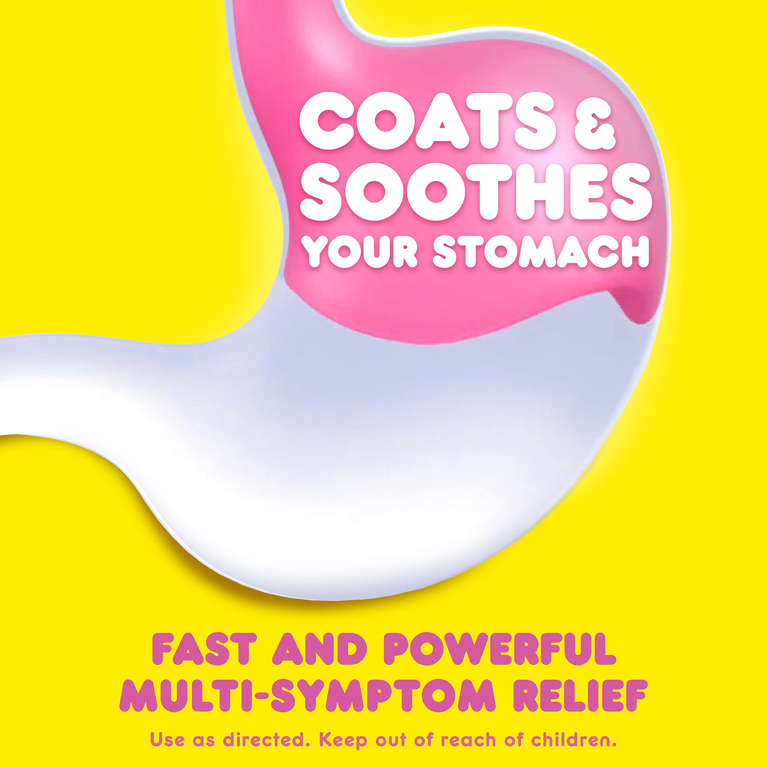 Pepto Bismol Liquicaps - Multi-Symptom Relief for Nausea, Heartburn, Indigestion, Upset Stomach & Diarrhea | 48 Liquicaps