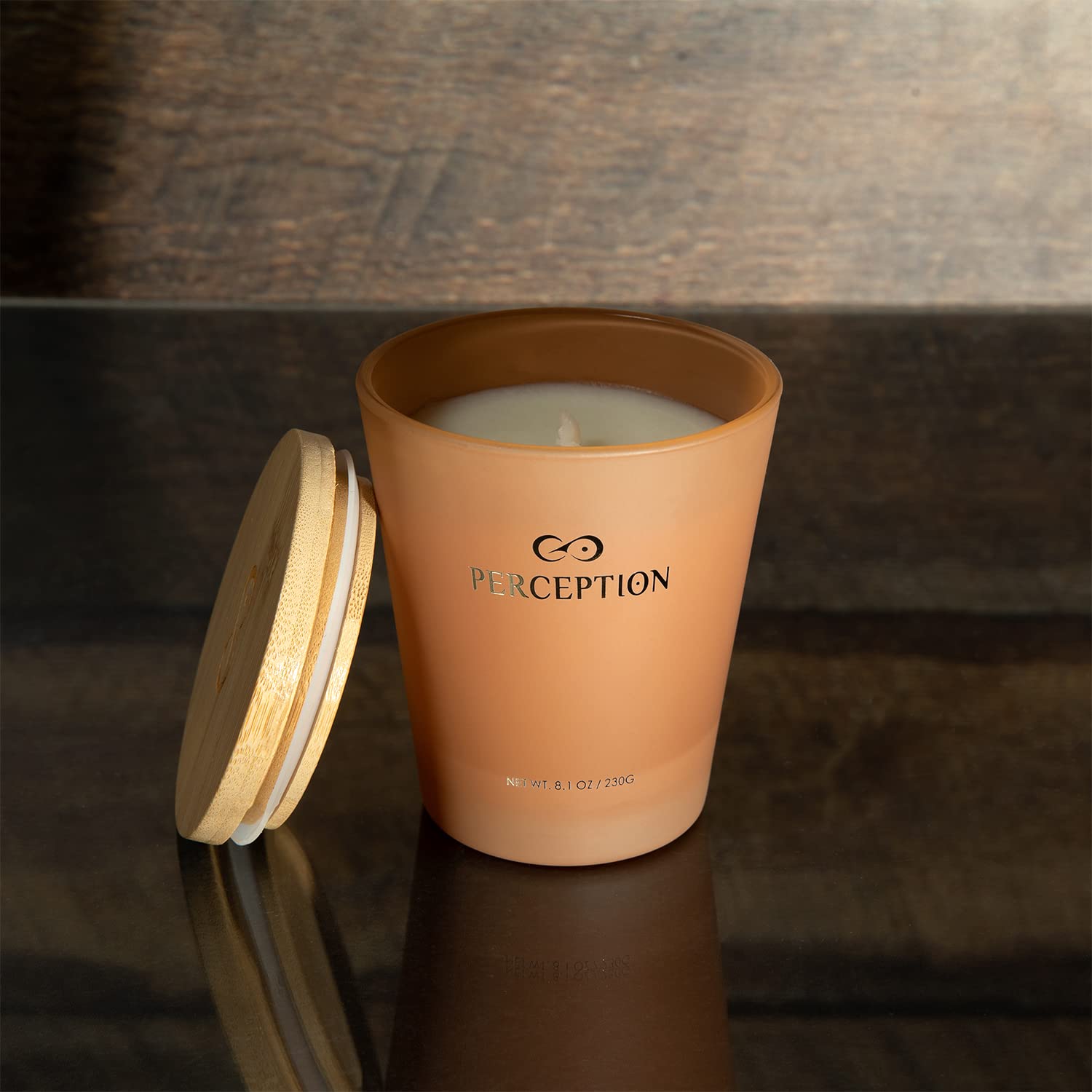 Perception Aromas Luxury Sandalwood Thyme Candle | Hand-Poured Soy, 50-Hour Burn Time, Gift Box