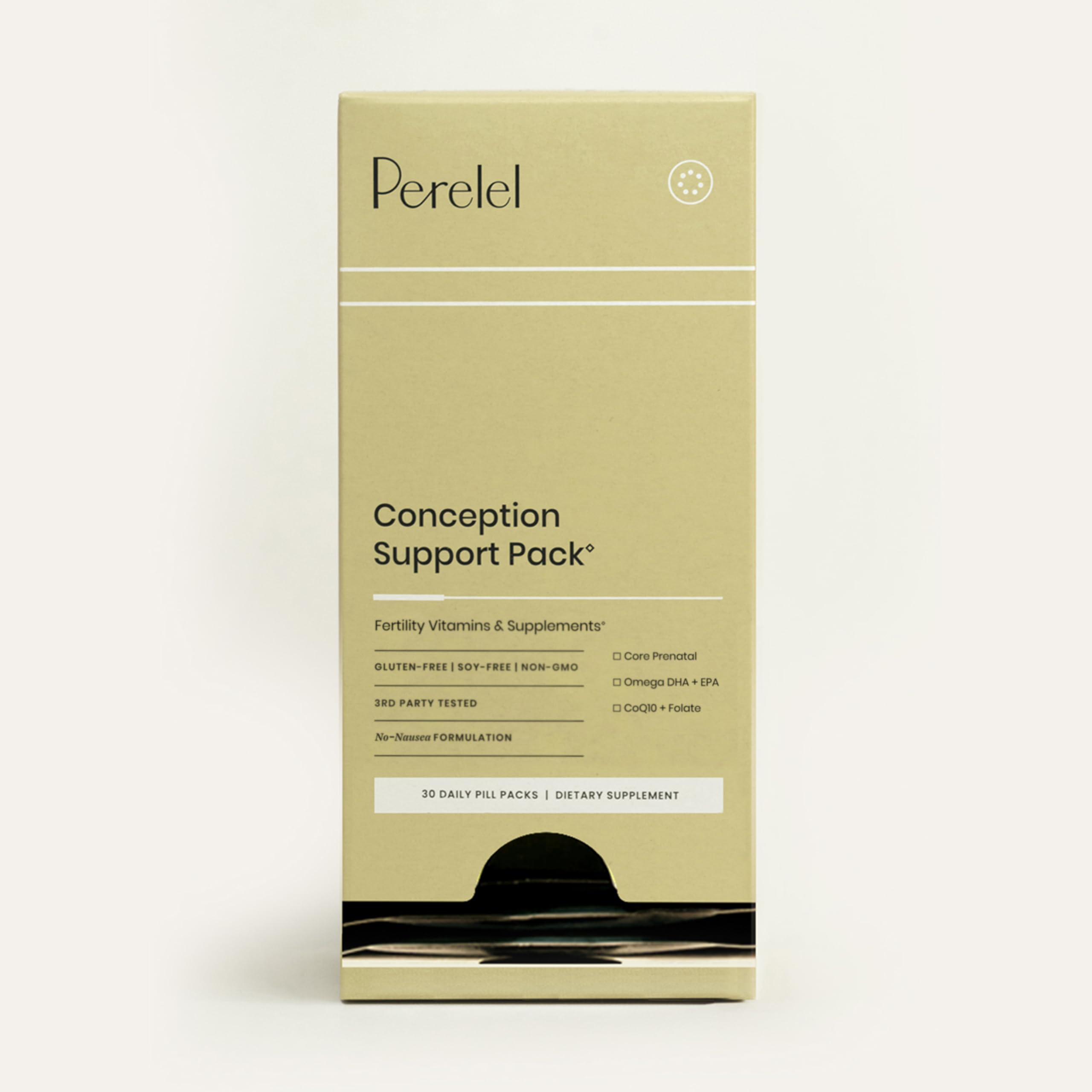 Perelel Conception Support Pack – Prenatal Multivitamin with DHA, COQ10 & Folate