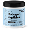 Perfect Keto Collagen Peptides Powder with MCT Oil – Grass-Fed Type I & III, Gluten Free, Low Carb, Keto Coffee Creamer