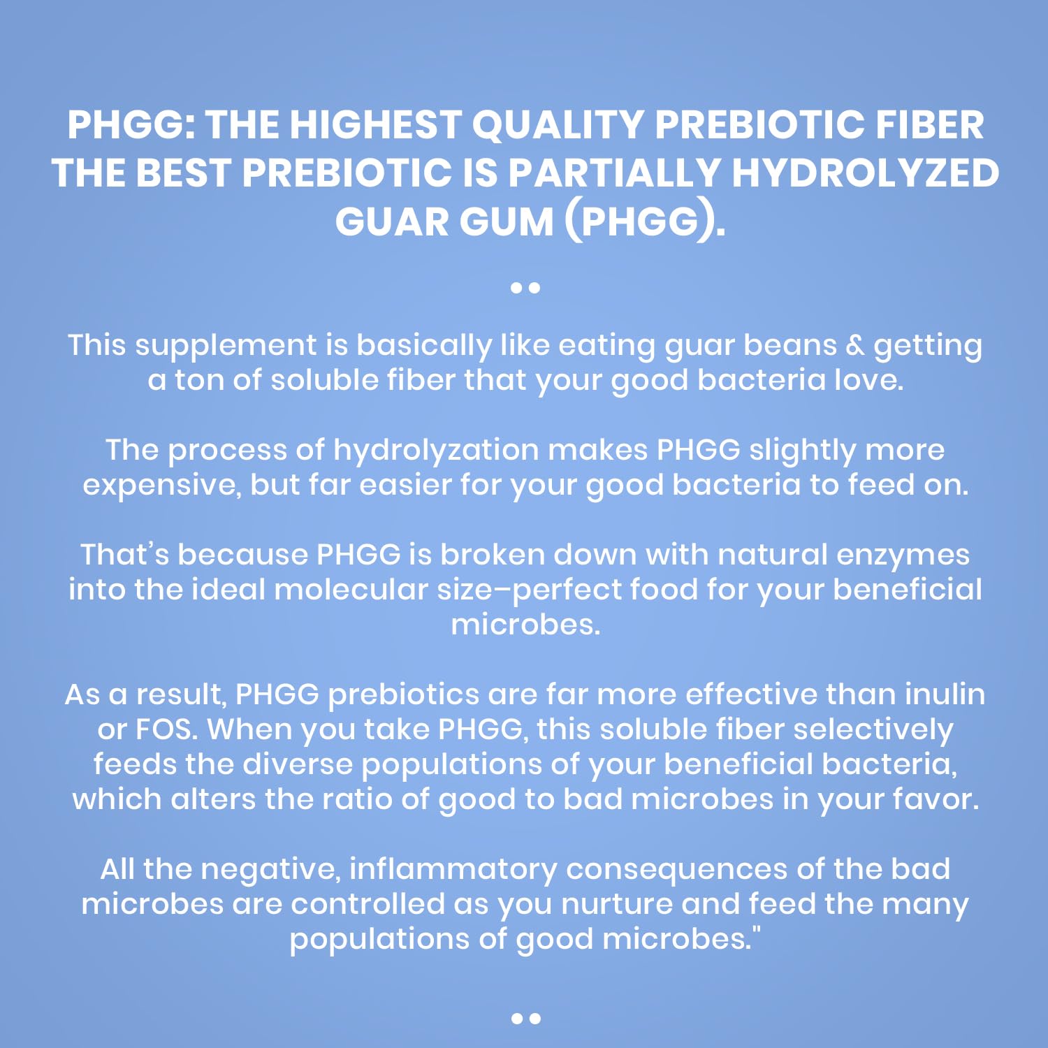 PERFECT PASS Prebiotic PHGG Powder – 210g, Natural, Gluten Free, Non-GMO, Kosher, Sugar Free