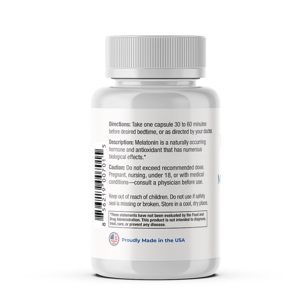 Perfect Vitamin Products Melatonin MAX 60mg - Vegan, Non-GMO, Gluten-Free (3-Pack)