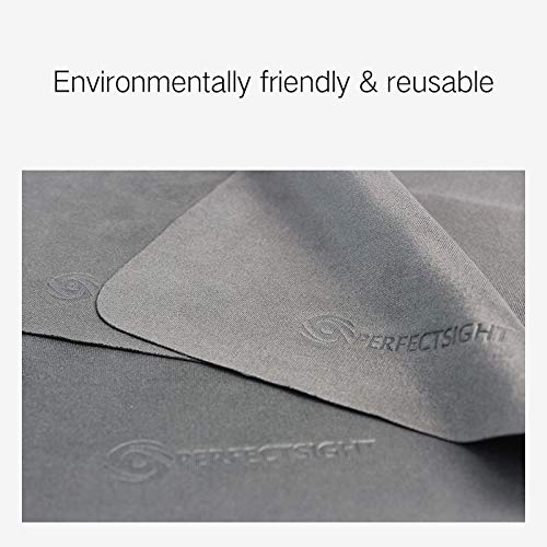 PERFECTSIGHT Microfiber Cleaning Cloths for Electronics - 4 Pack | Lenses, Glasses & Screens