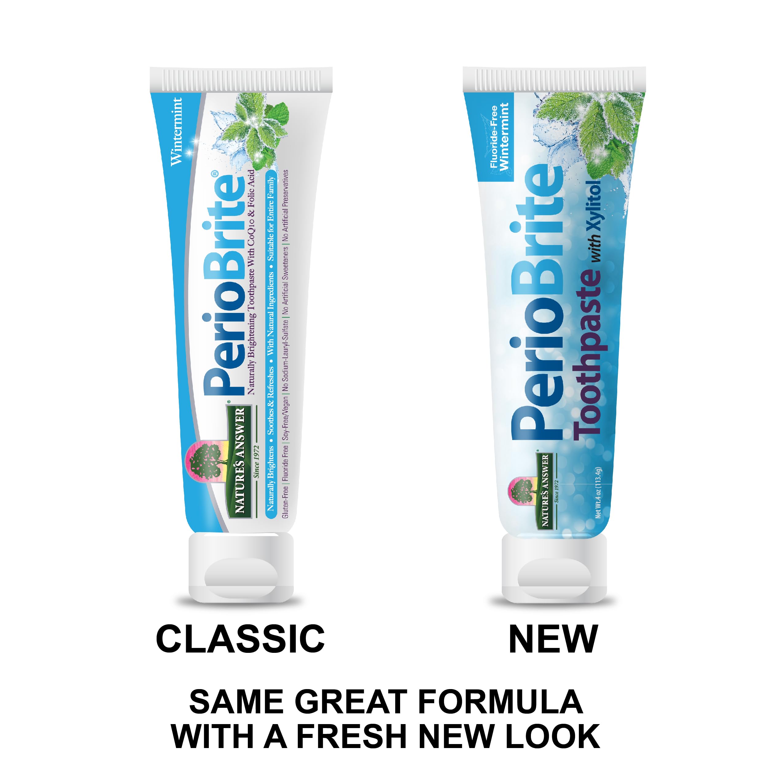 Nature's Answer PerioBrite Whitening Toothpaste – Gluten-Free, Fluoride-Free, Soy-Free & Vegetarian | Cruelty-Free