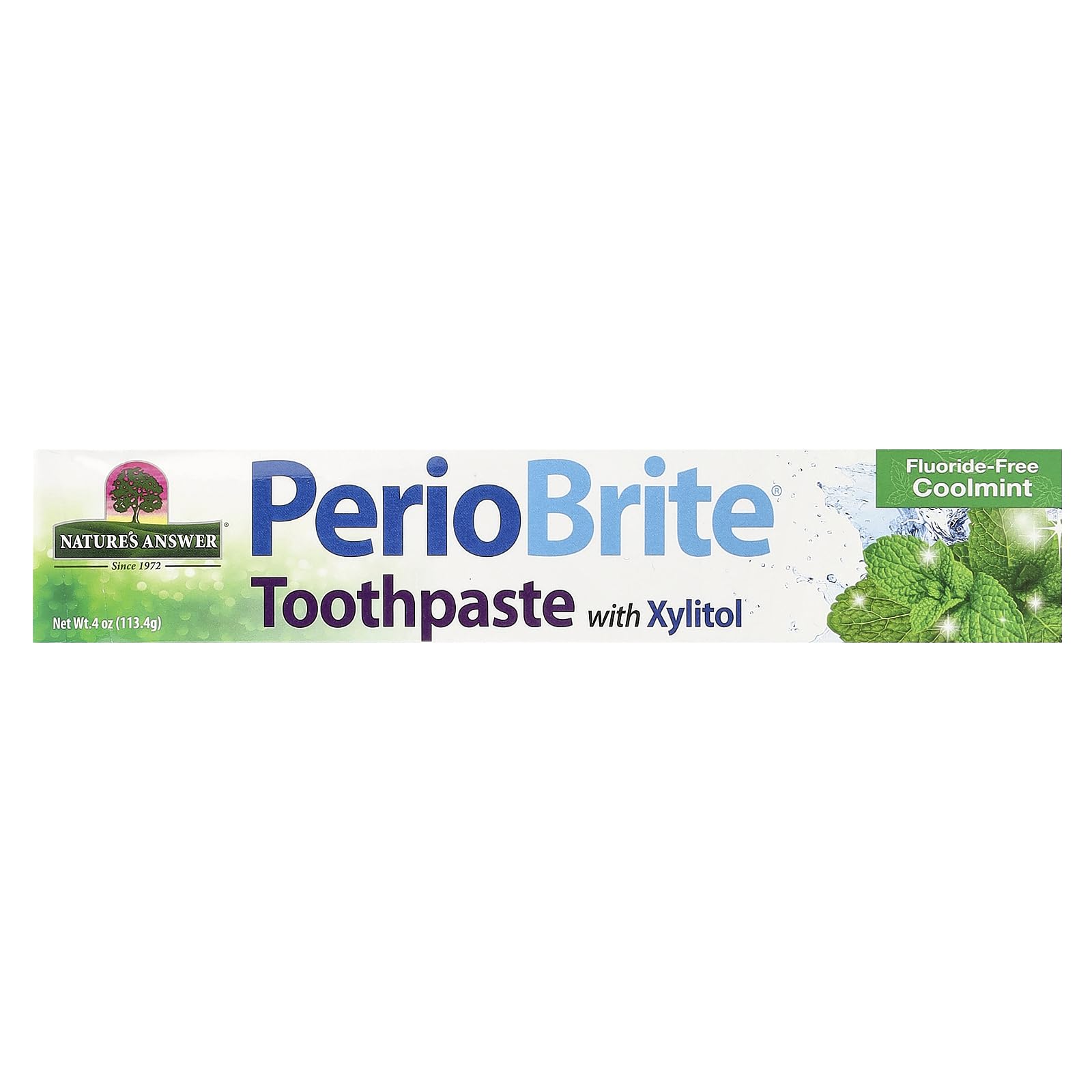 Nature's Answer PerioBrite Toothpaste 4oz – Whitens Teeth, Fresh Breath, Plaque Removal