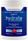 Perk Hydrate Blue Raspberry Electrolyte Drink Mix (30 Servings) - Gluten Free