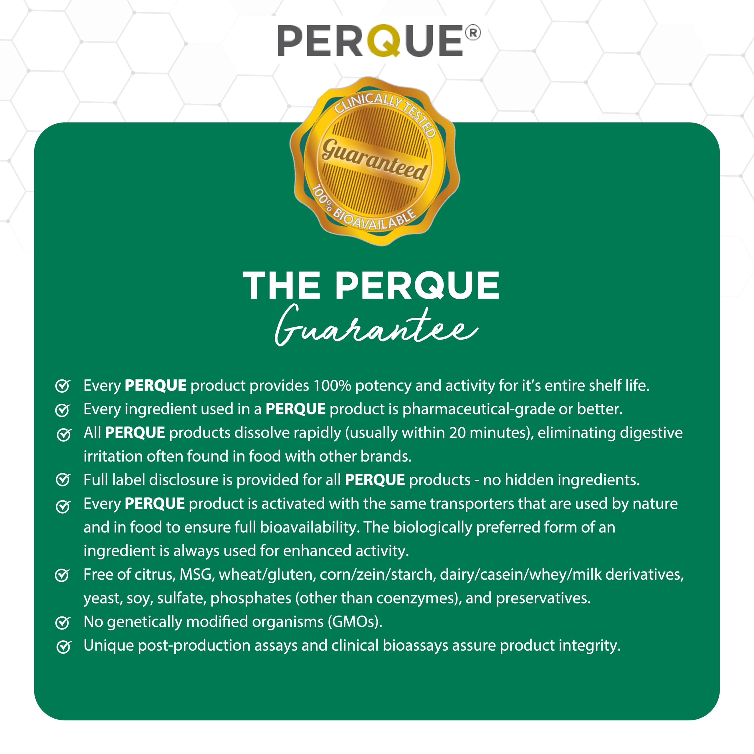 PERQUE Bone Guard Forte 100 Count – Bone Health Supplement