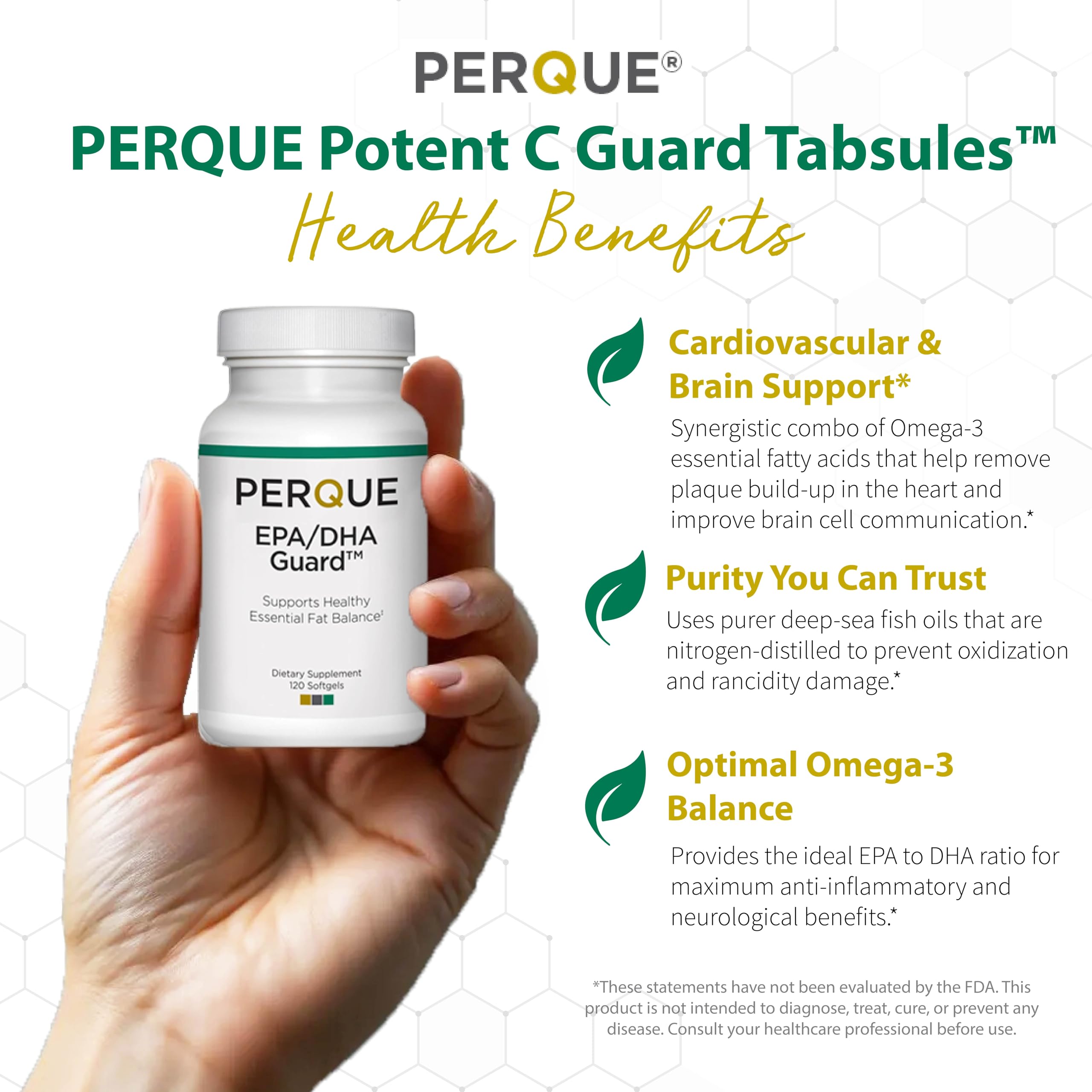 Perque - EPA/DHA Guard 120 gels | Health and Beauty