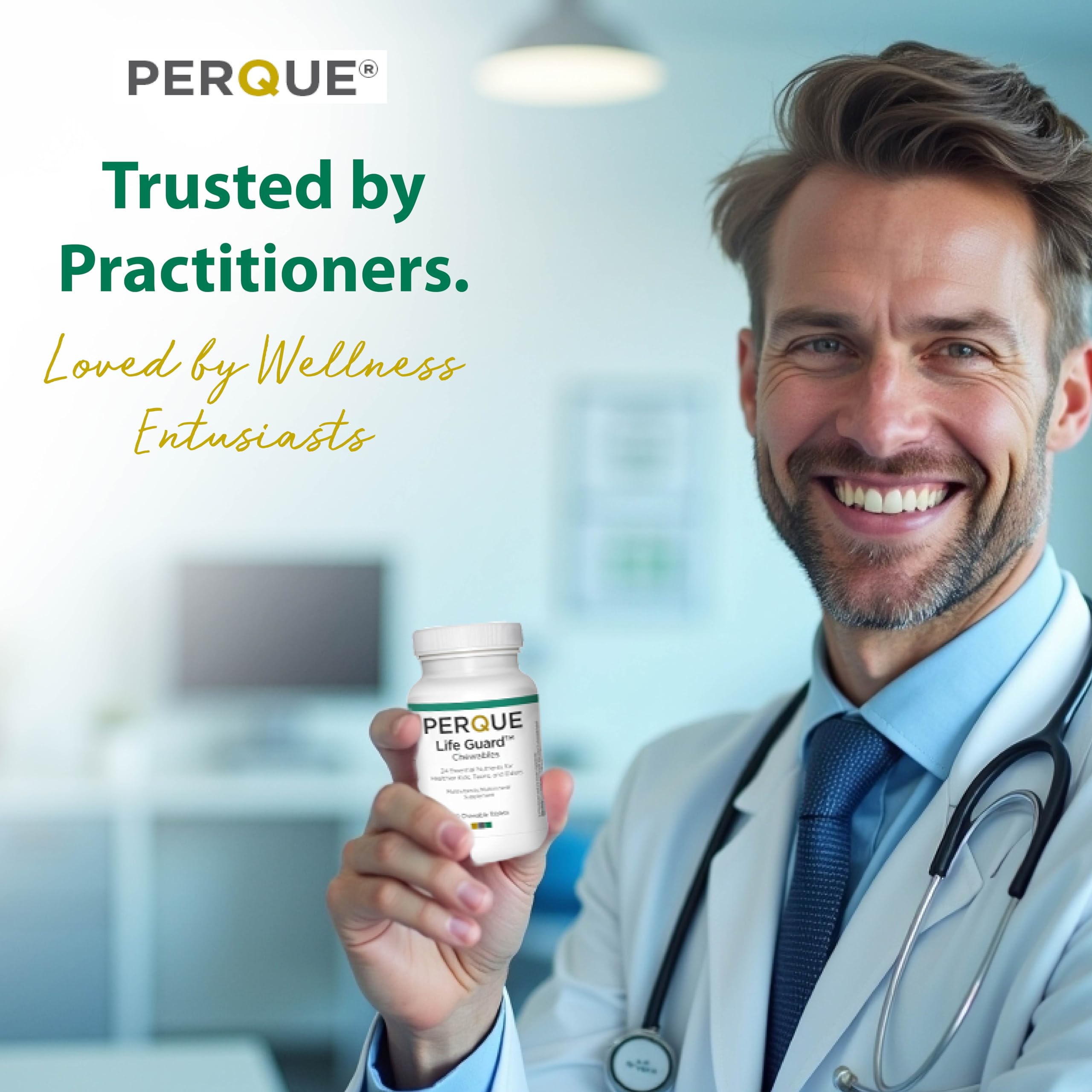 Perque Life Guard Chewables, 90 Count – Corn Free, Soy Free, Sugar Free