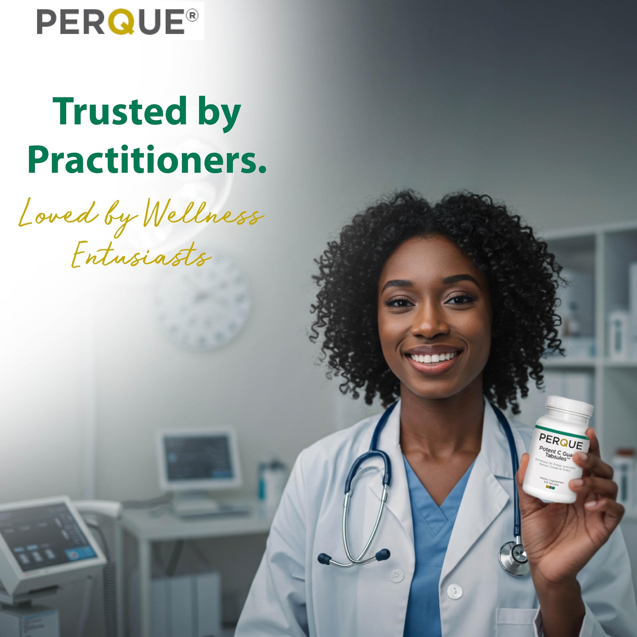 Perque Potent C Guard 1000 mg, 100 Count – Vitamin C Supplement