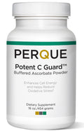 PERQUE Buffered Vitamin C Ascorbate Powder - pH Balanced, Vegetarian, Allergen-Free - 16 oz