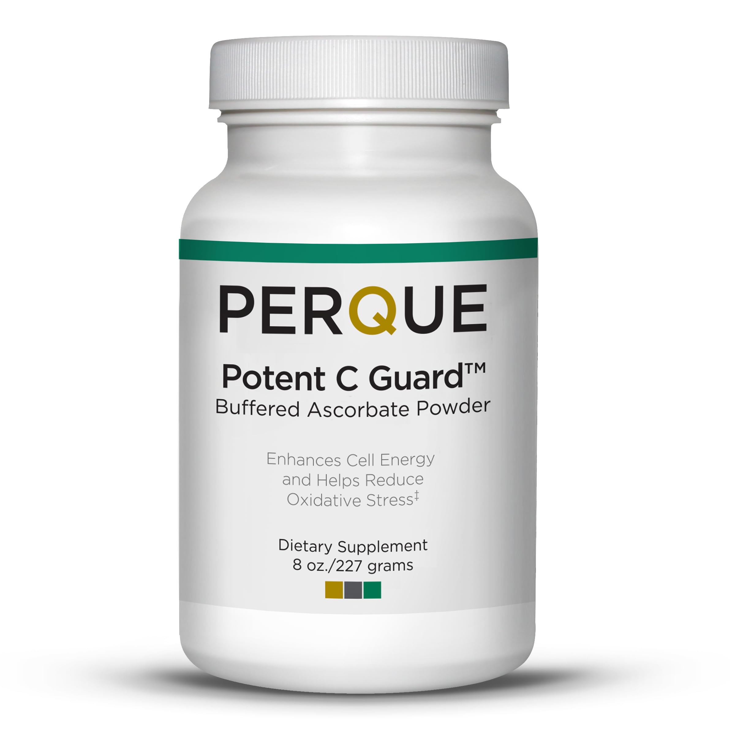PERQUE Potent C Guard Powder – 8 Ounce | Buffered Vitamin C Powder
