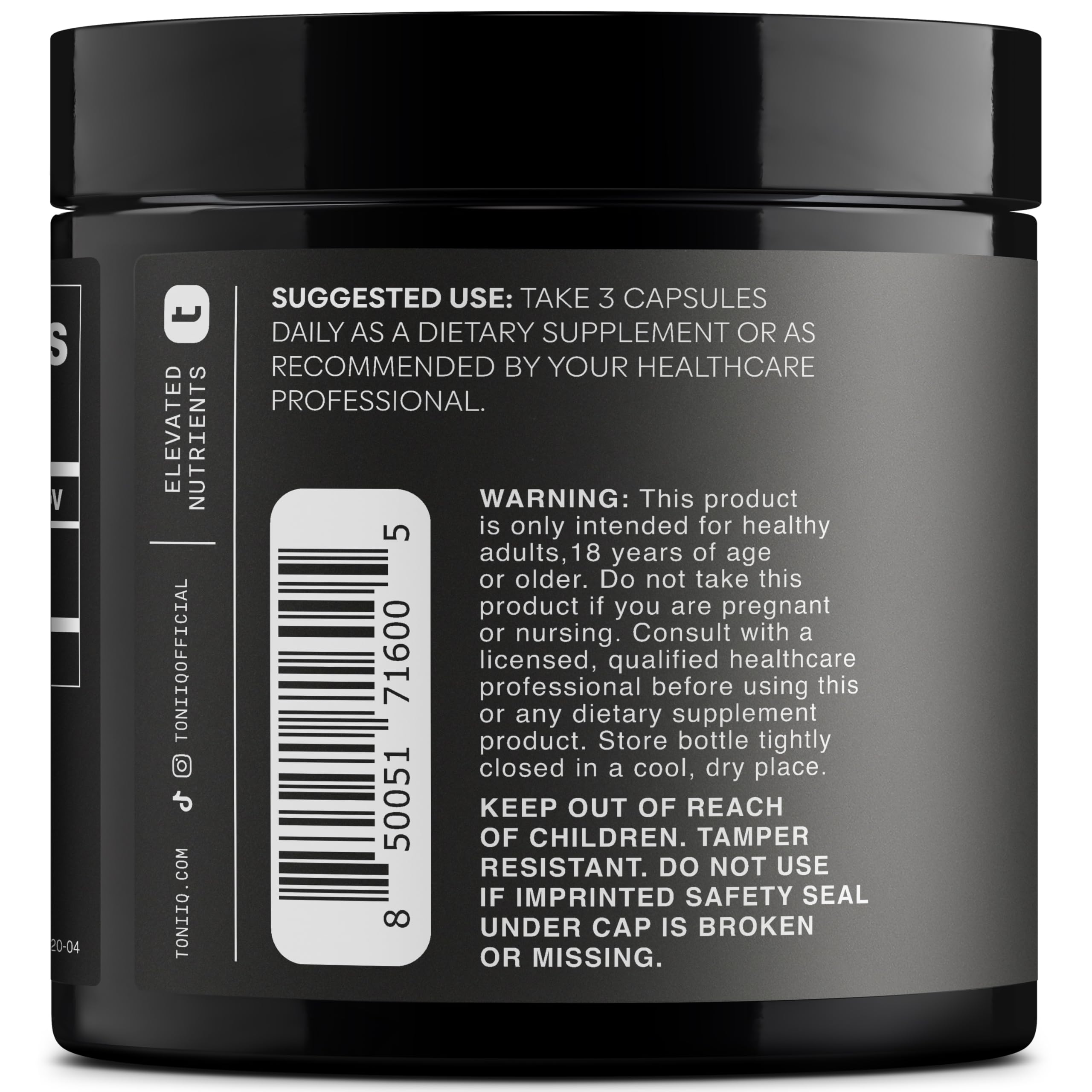 Black Maca Root - Ultra High Potency 20:1 Extract | Single Origin, Wildcrafted & Lab-Tested - 120 Capsules