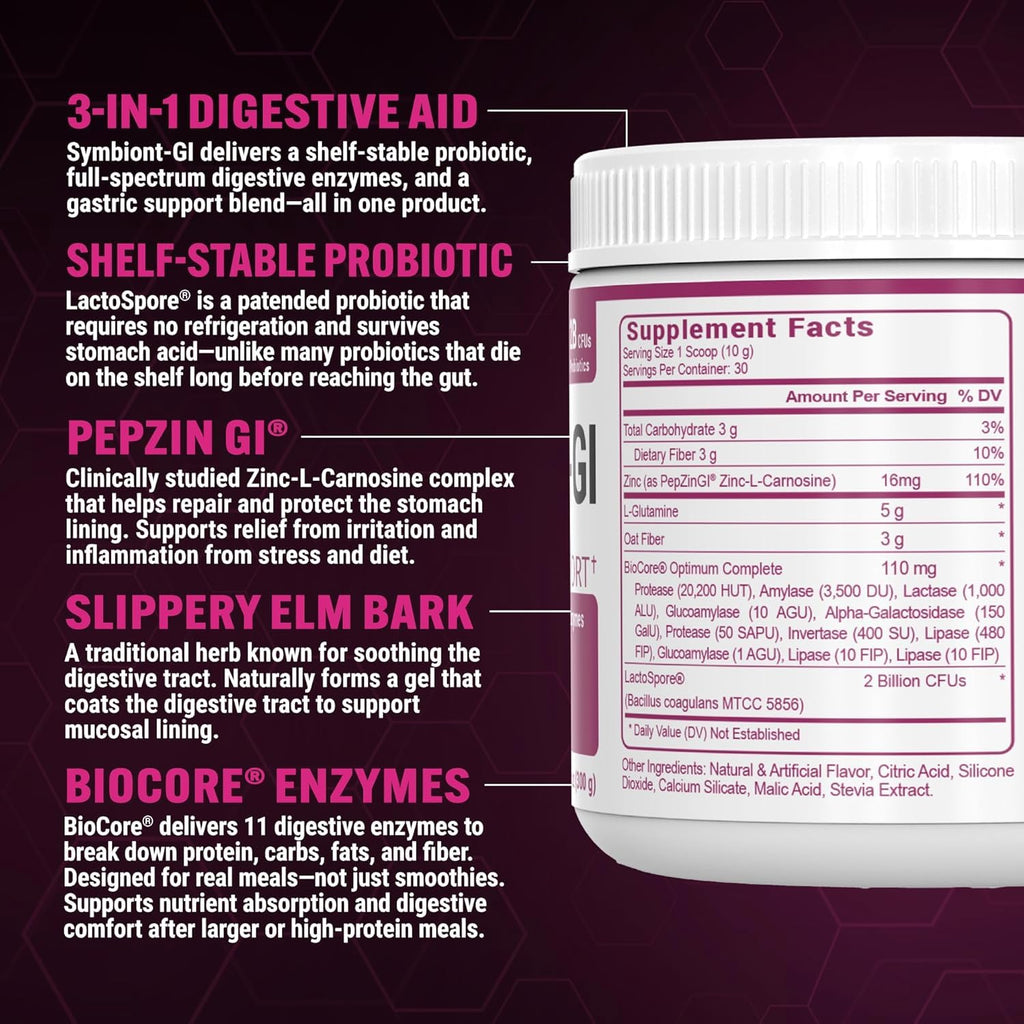 PEScience Complete-GI Gut Health Powder – Probiotics, Digestive Enzymes, L-Glutamine