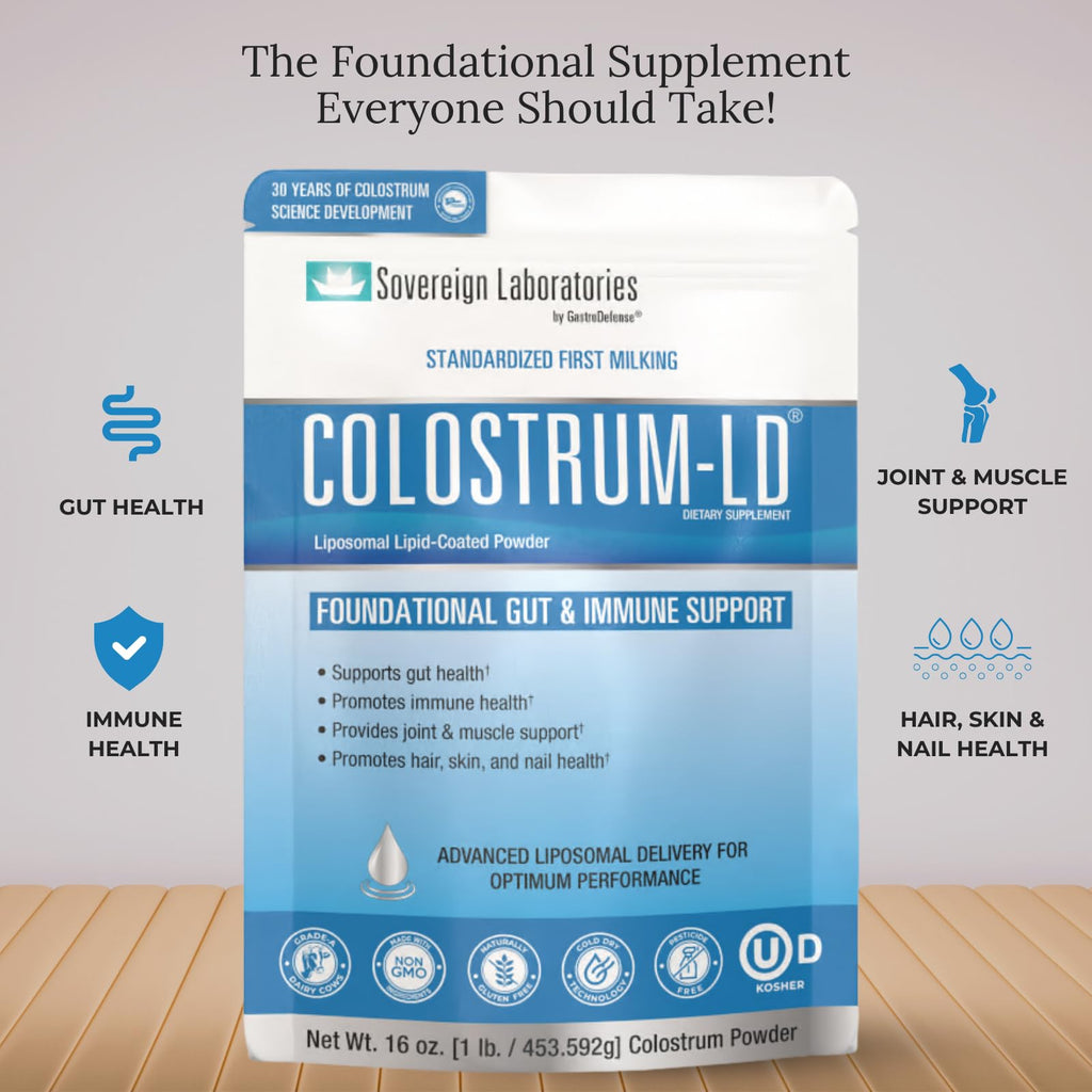 Sovereign Laboratories Colostrum-LD Liposomal Delivery Powder – 90 Servings