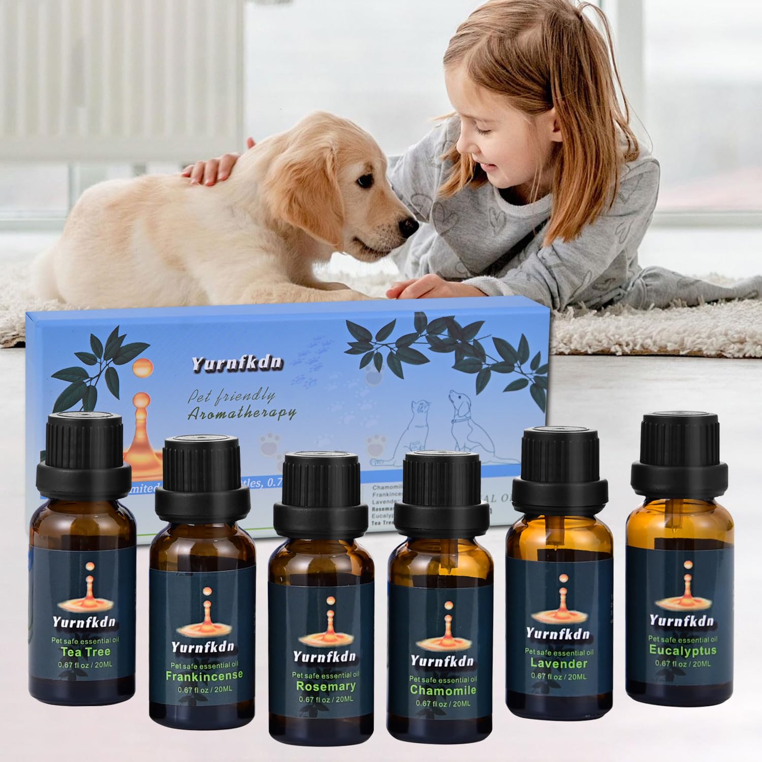 Pet-Friendly Essential Oil Set: Home Fragrance & Stress Relief