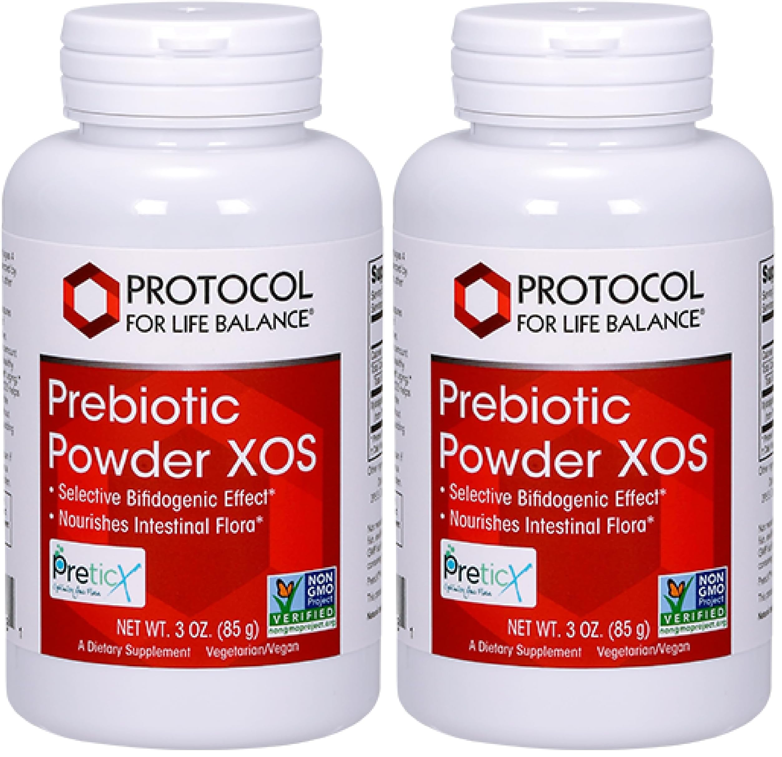 Protocol for Life Balance Prebiotic Powder XOS – 1.55g per Serving | Gut Health & Intestinal Flora | Kosher & Non-GMO | 3 oz (Pack of 2)