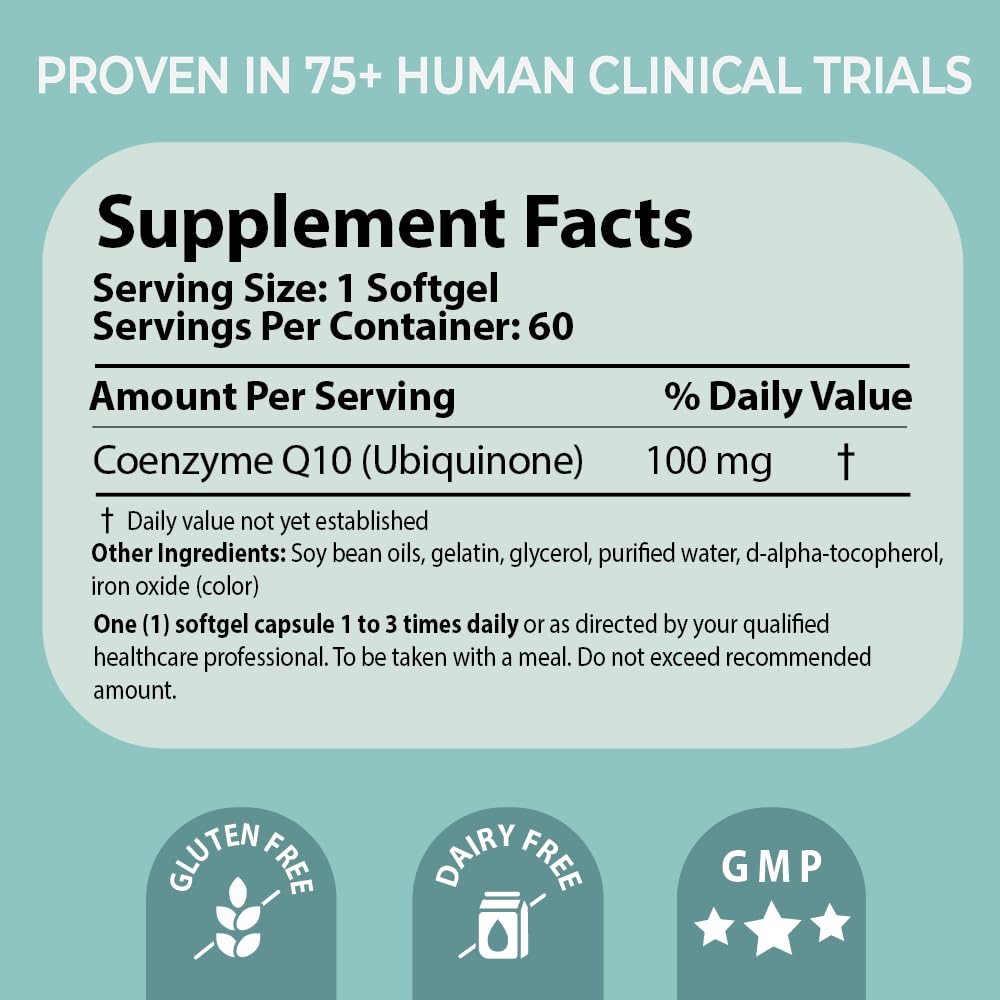 Pharma Nord Bio-Quinone Gold Coenzyme Q10 100mg | The Original CoQ10, High Absorption, 60 Softgels