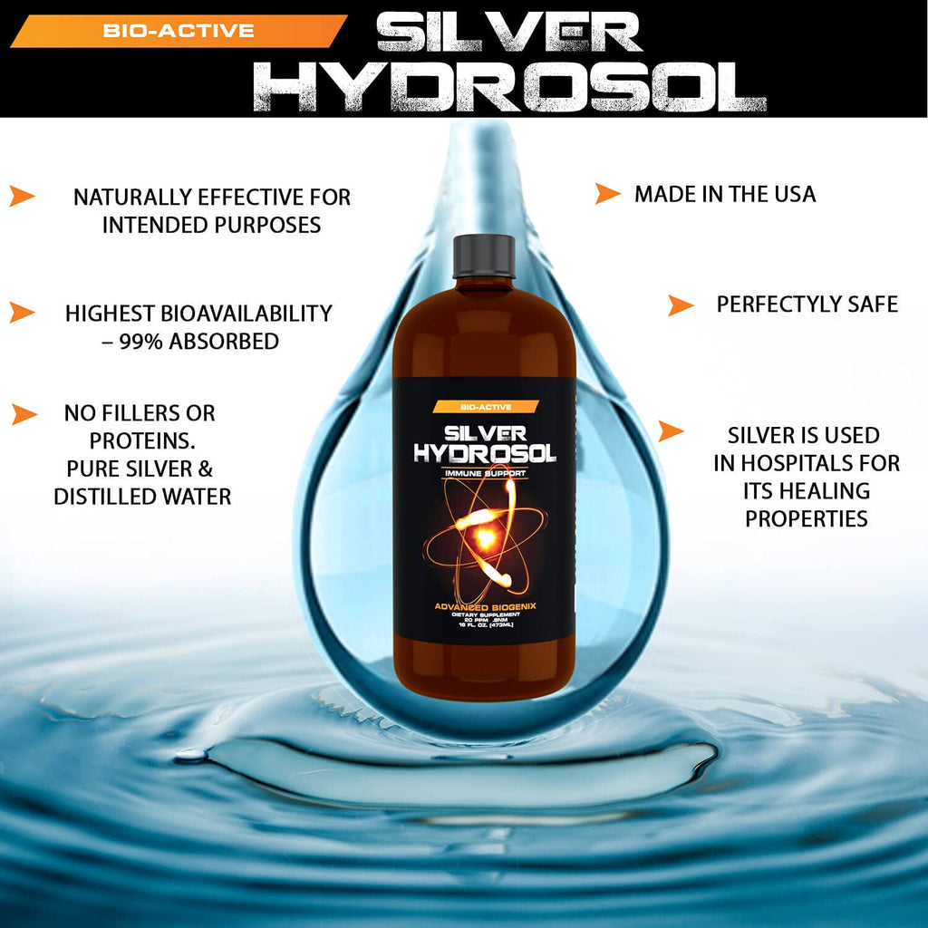 Pharmacist Recommended 16 oz Advanced Bionetix Colloidal Silver Hydrosol - All Natural & Immune Support