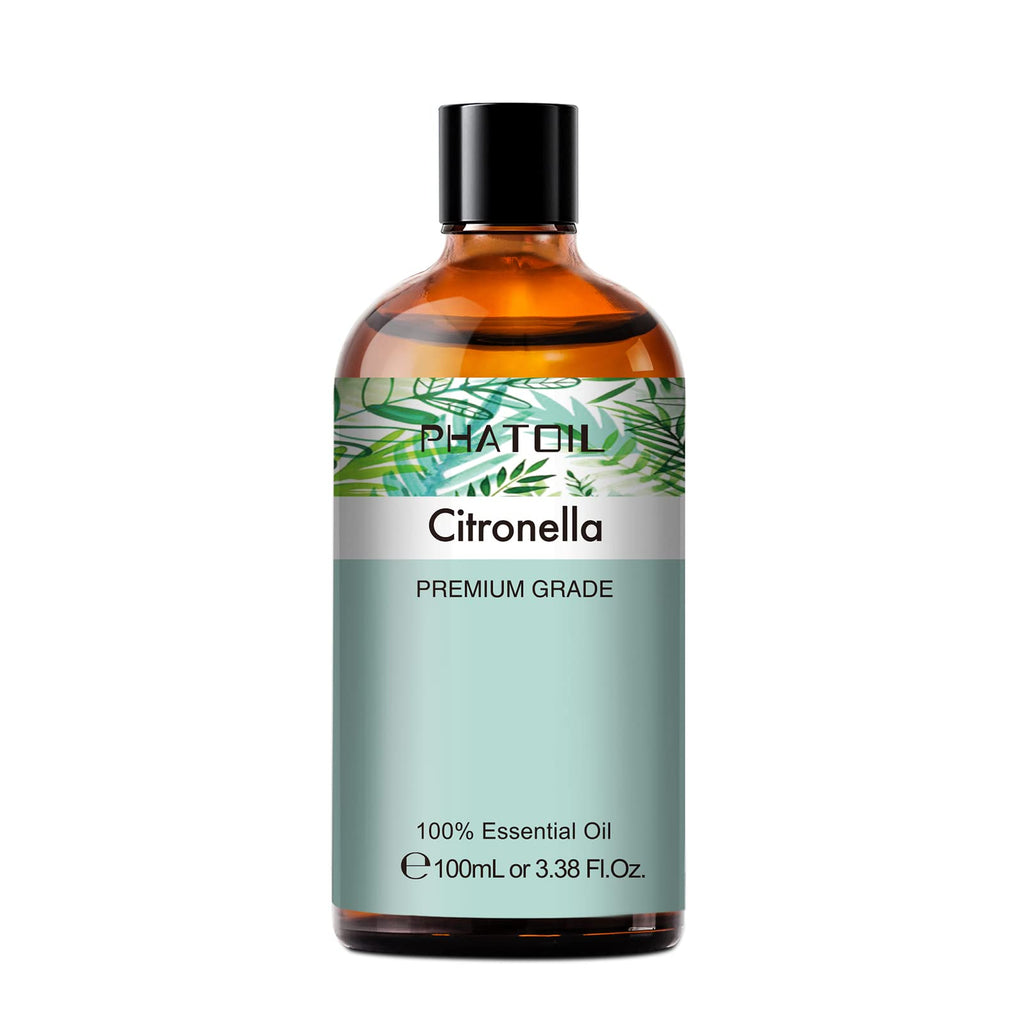 PHATOIL 100ml Citronella Essential Oil – Aromatherapy, Diffusers, DIY Candles & Soap