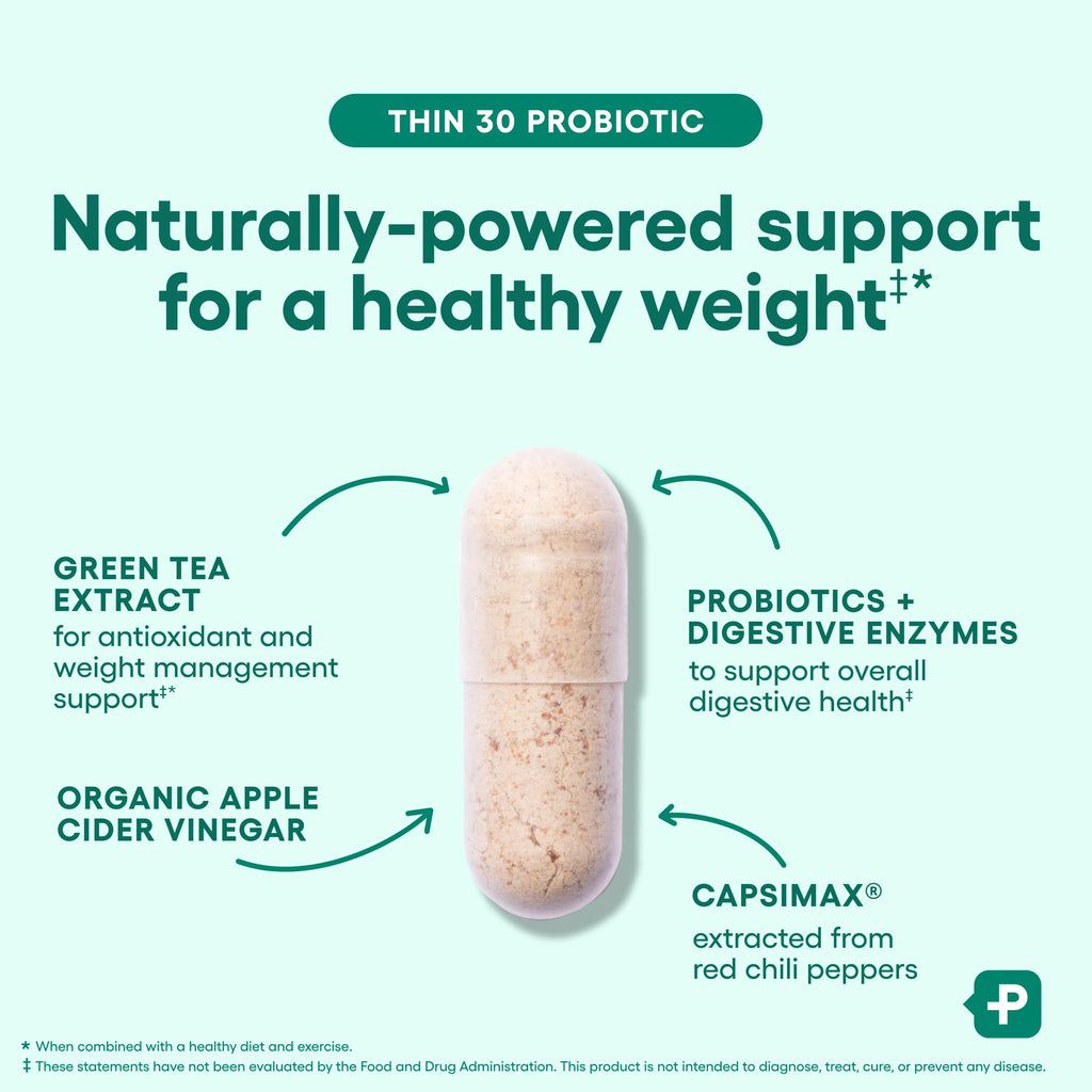 Physician's CHOICE Probiotics for Weight Management & Bloating | 6 Strains, Prebiotics, Cayenne