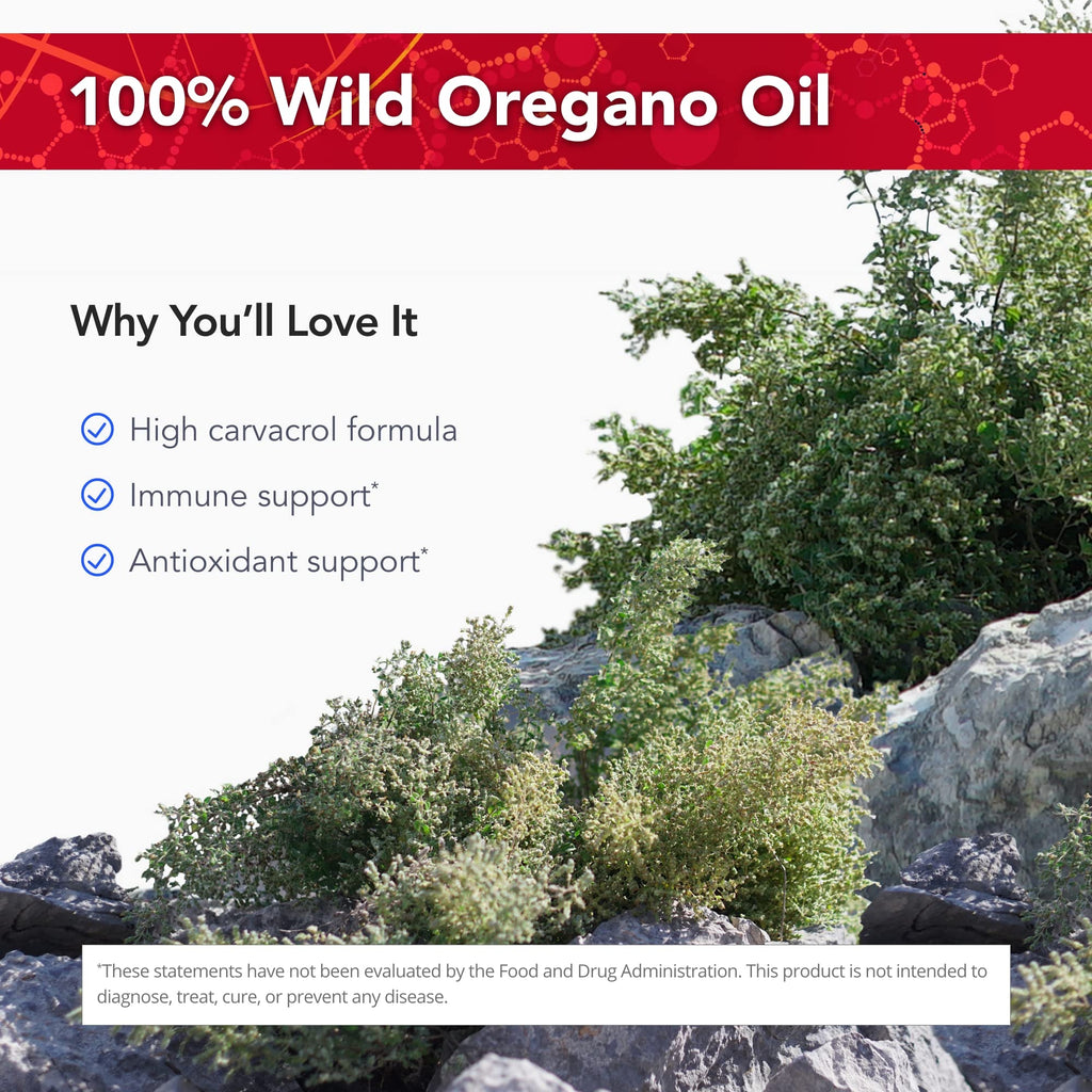 Physician's Strength OregaWild – 30 mL 100% Wild Oregano Oil | 432 Servings