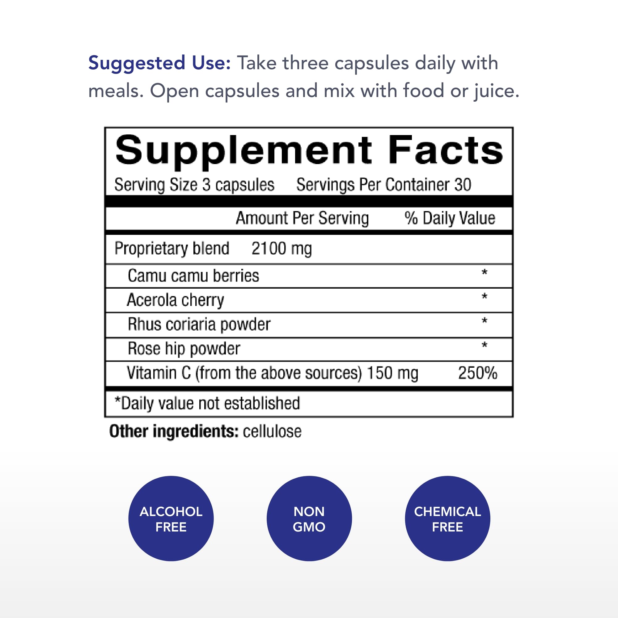 Physician's Strength Power-C 90 Capsules | Raw Food Vitamin C + Flavonoids