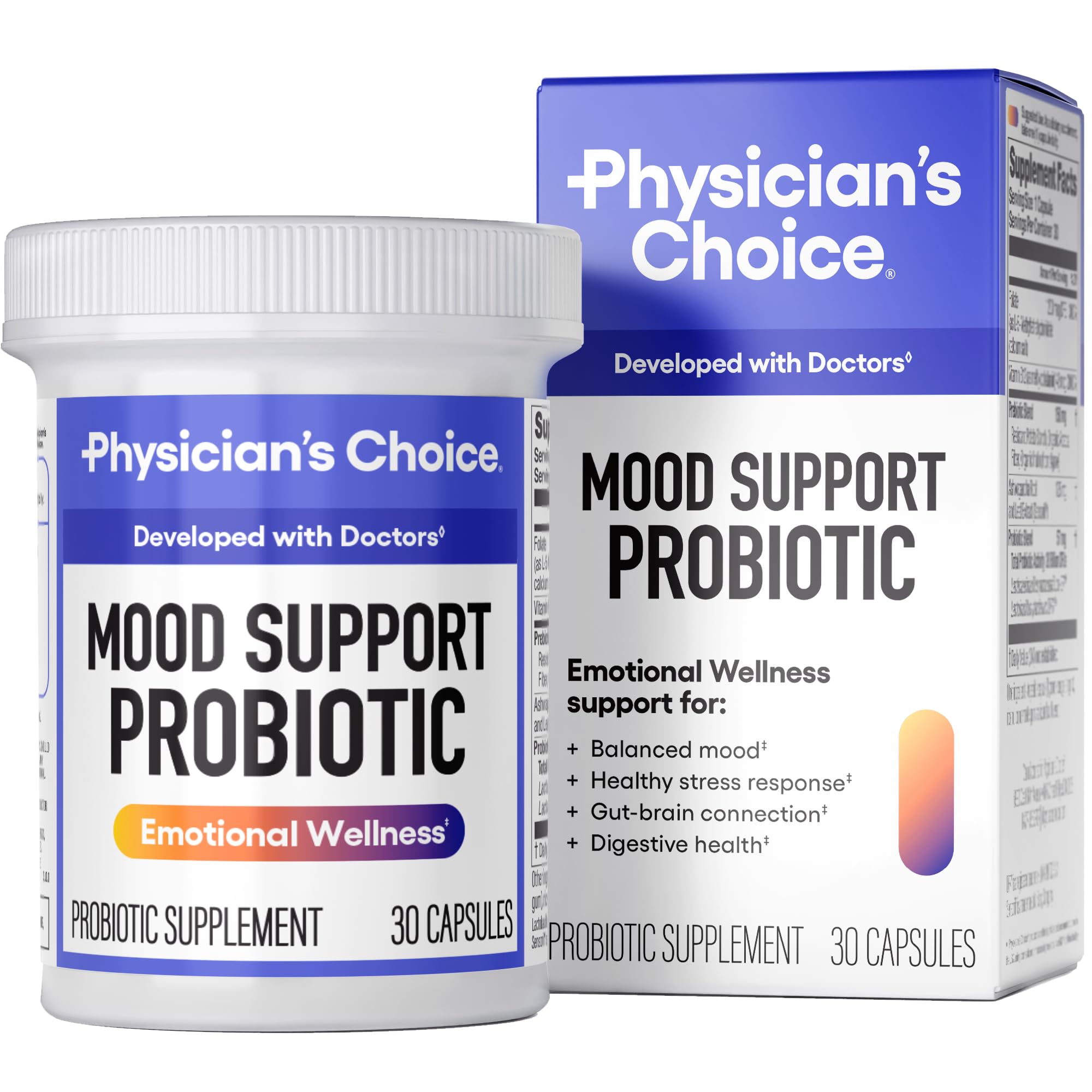 Physician's CHOICE Mood Probiotic - Mood & Digestive Health (30ct)