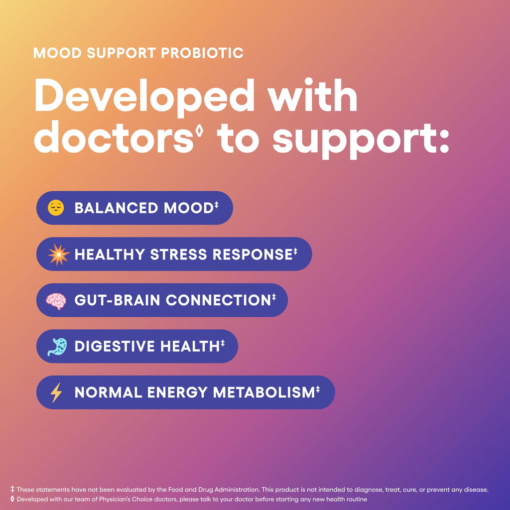 Physician's CHOICE Mood Probiotic - Mood & Digestive Health (30ct)