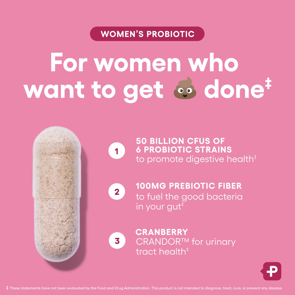 Physician's CHOICE Probiotics for Women - 50B CFU, 6 Strains, Cranberry + Organic Prebiotics - 84 CT