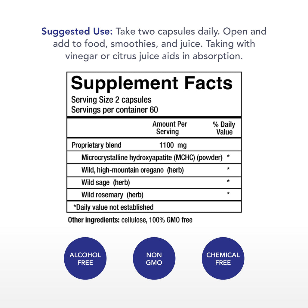 Physician's Strength Bone Complete - 120 Vegi Capsules | 60 Servings | Non-GMO