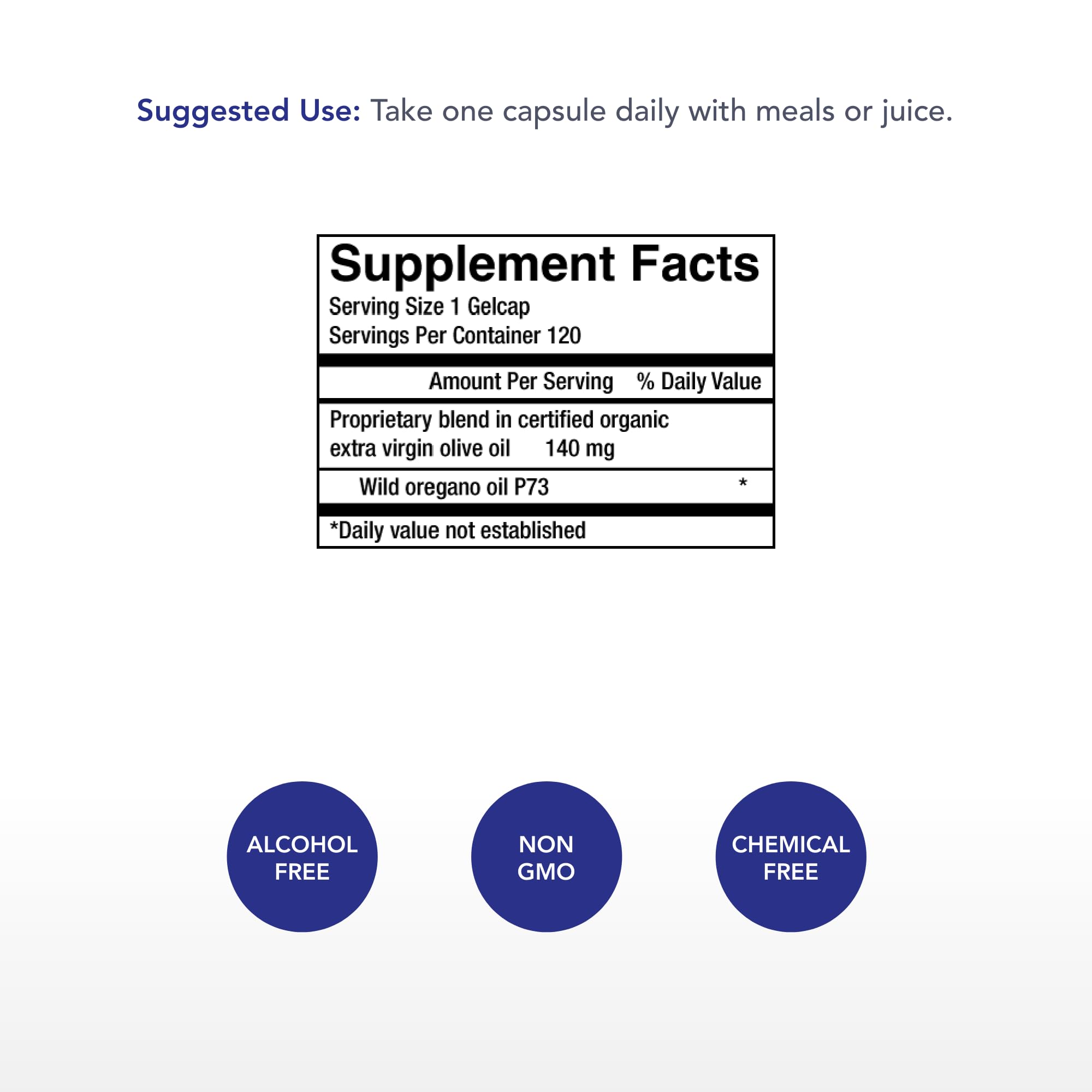 Physician's Strength Wild Oregano Gels Extra Strength - 120 Gelcaps - 100% Wild P73 Oil of Oregano - Non-GMO - 120 Servings