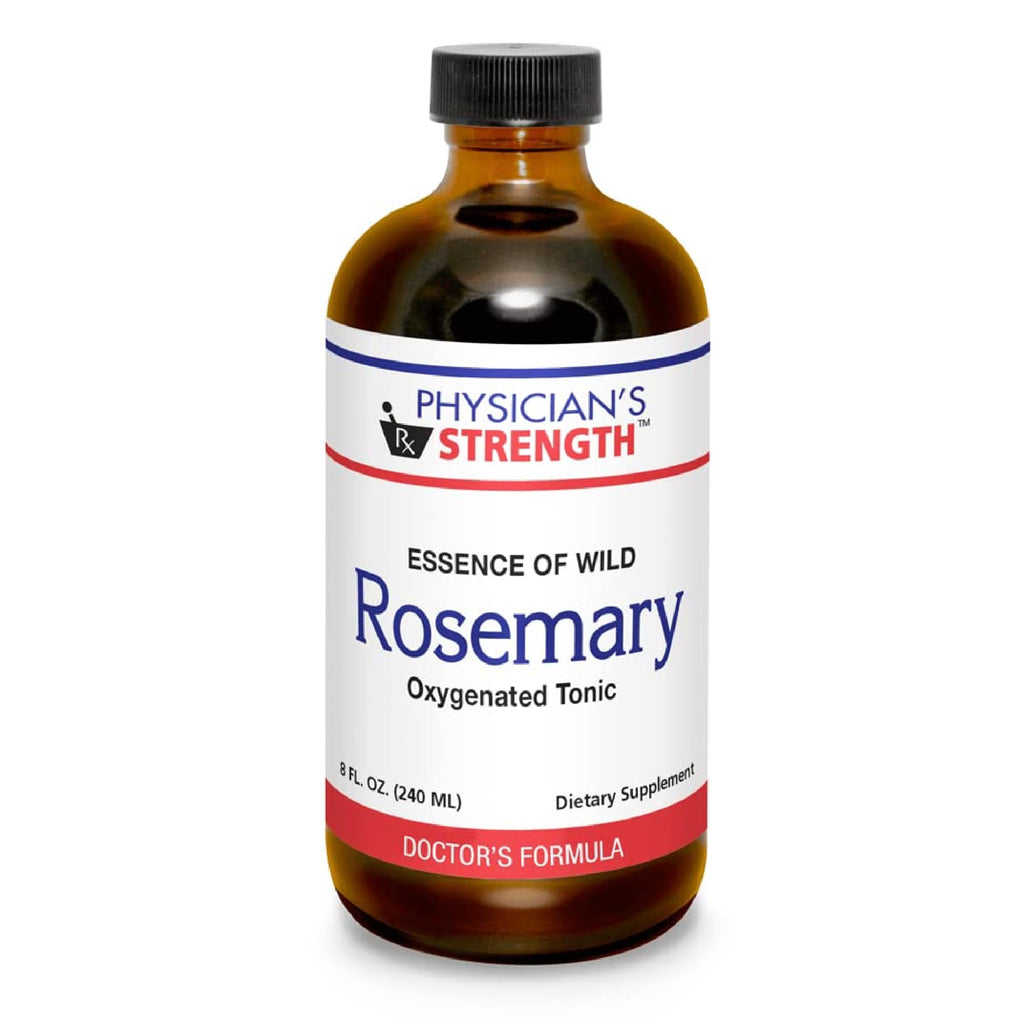Physician's Strength Wild Rosemary Essence - 8 fl oz | Chemical Free, No Additives - 16 Servings