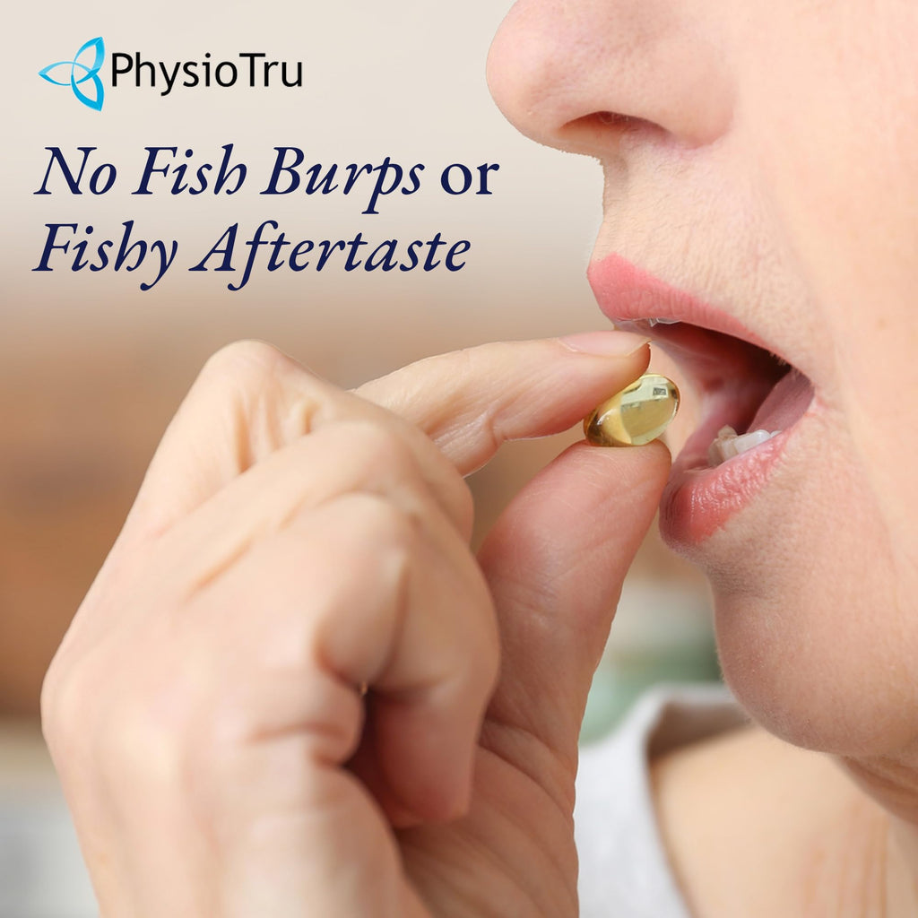 PhysioTru Physio Omega 2400mg Fish Oil – Burpless Omega-3 (EPA, DHA, DPA)