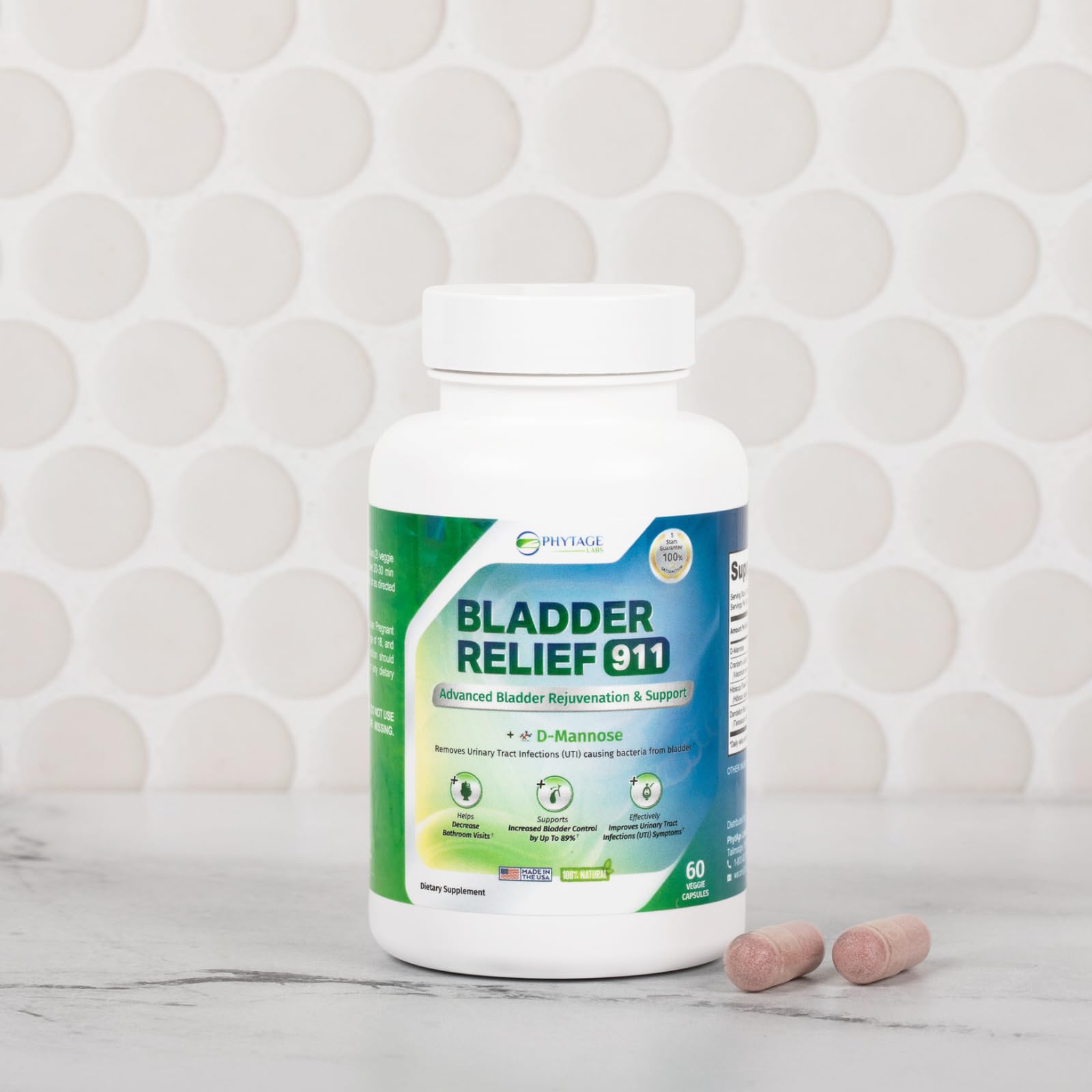 Phytage Labs Bladder Relief 911 Detoxifying Strength – Urinary Support for Men & Women, 2 Pack
