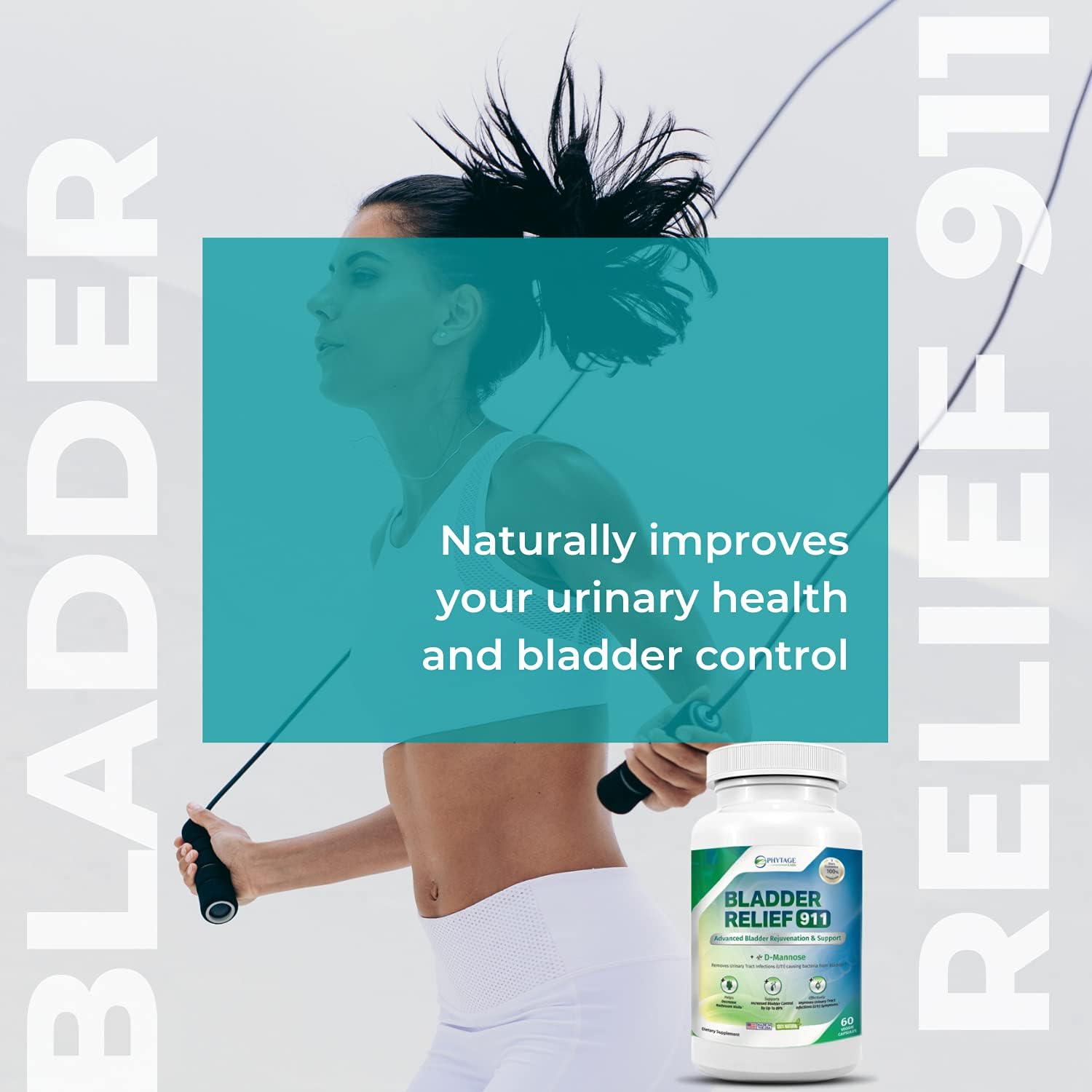 Phytage Labs Bladder Relief 911 Detoxifying Strength – Urinary Support for Men & Women, 2 Pack