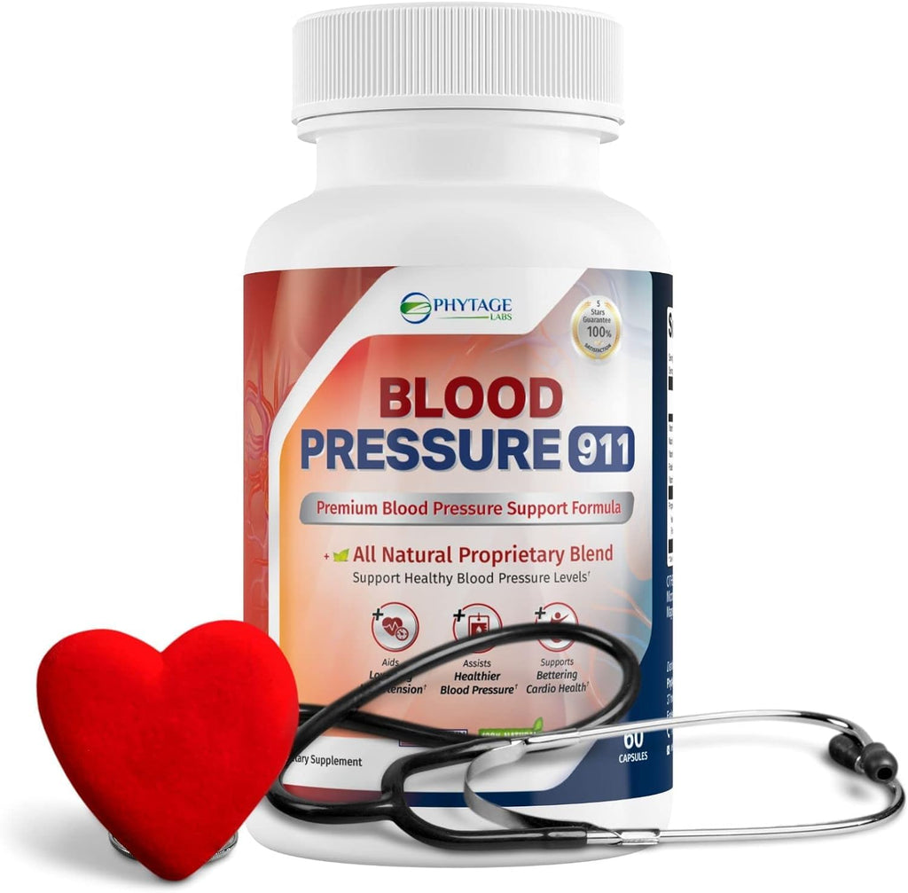Phytage Labs Blood Pressure 911 Premium Supplement – BP Support Pills, 3-Pack
