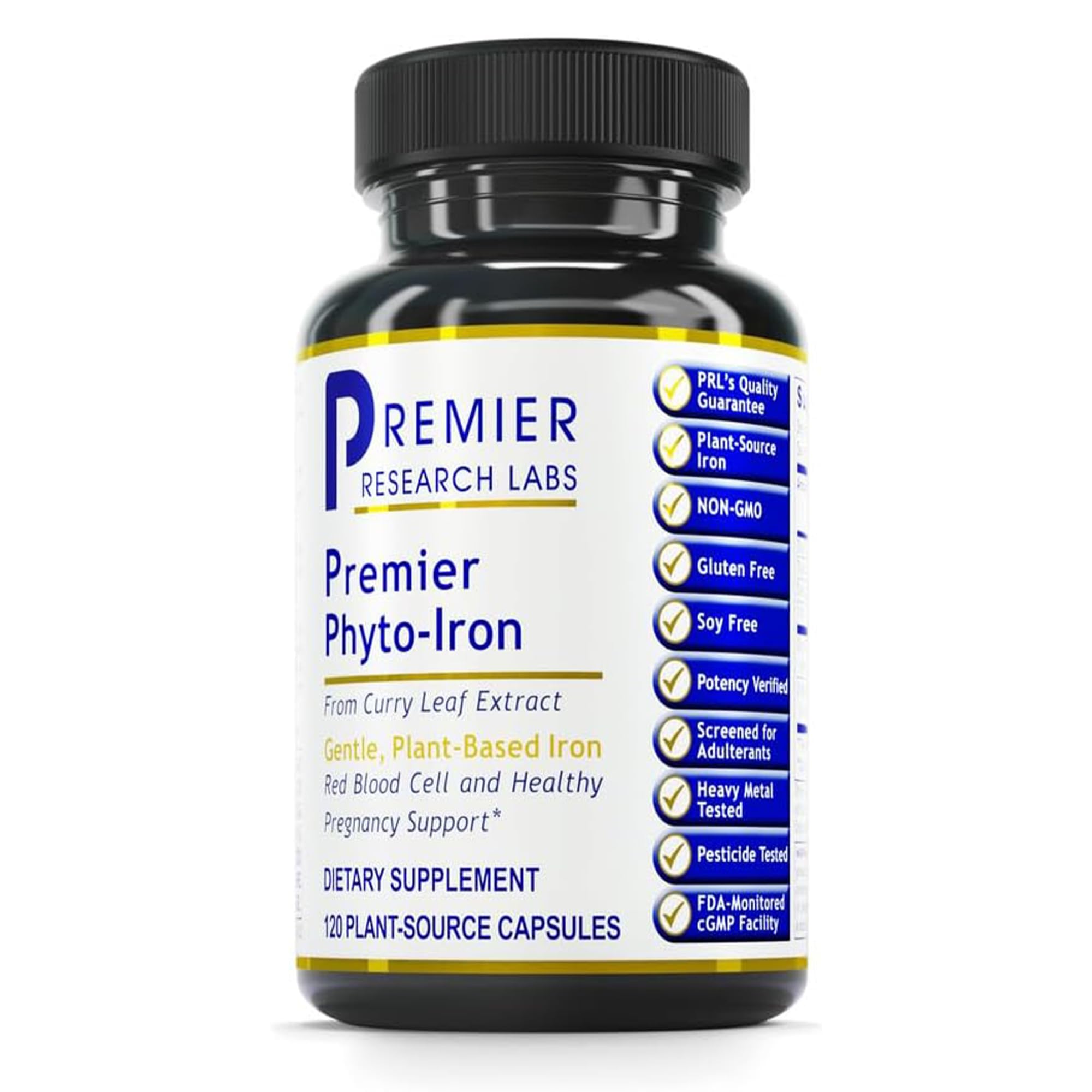 Phyto-Iron Premier Plant-Based Iron — 18 mg, 120 Capsules