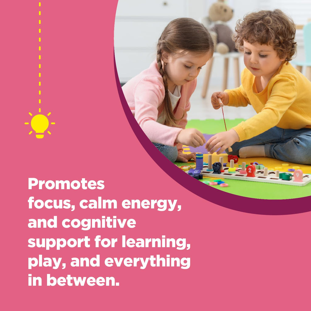 Phytoral Vegan Kids Focus Gummies – Brain Support for Children (120 Count) - Non-GMO & Gluten-Free
