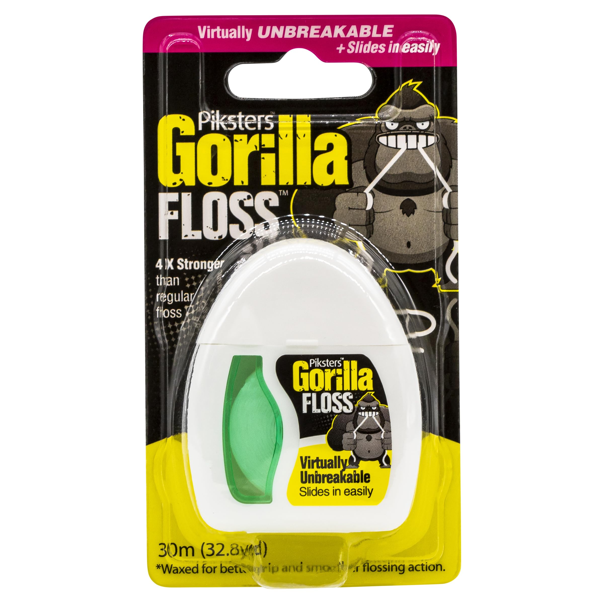Piksters Gorilla Extra Strong Fine Thread Scrubbing Dental Floss 30m