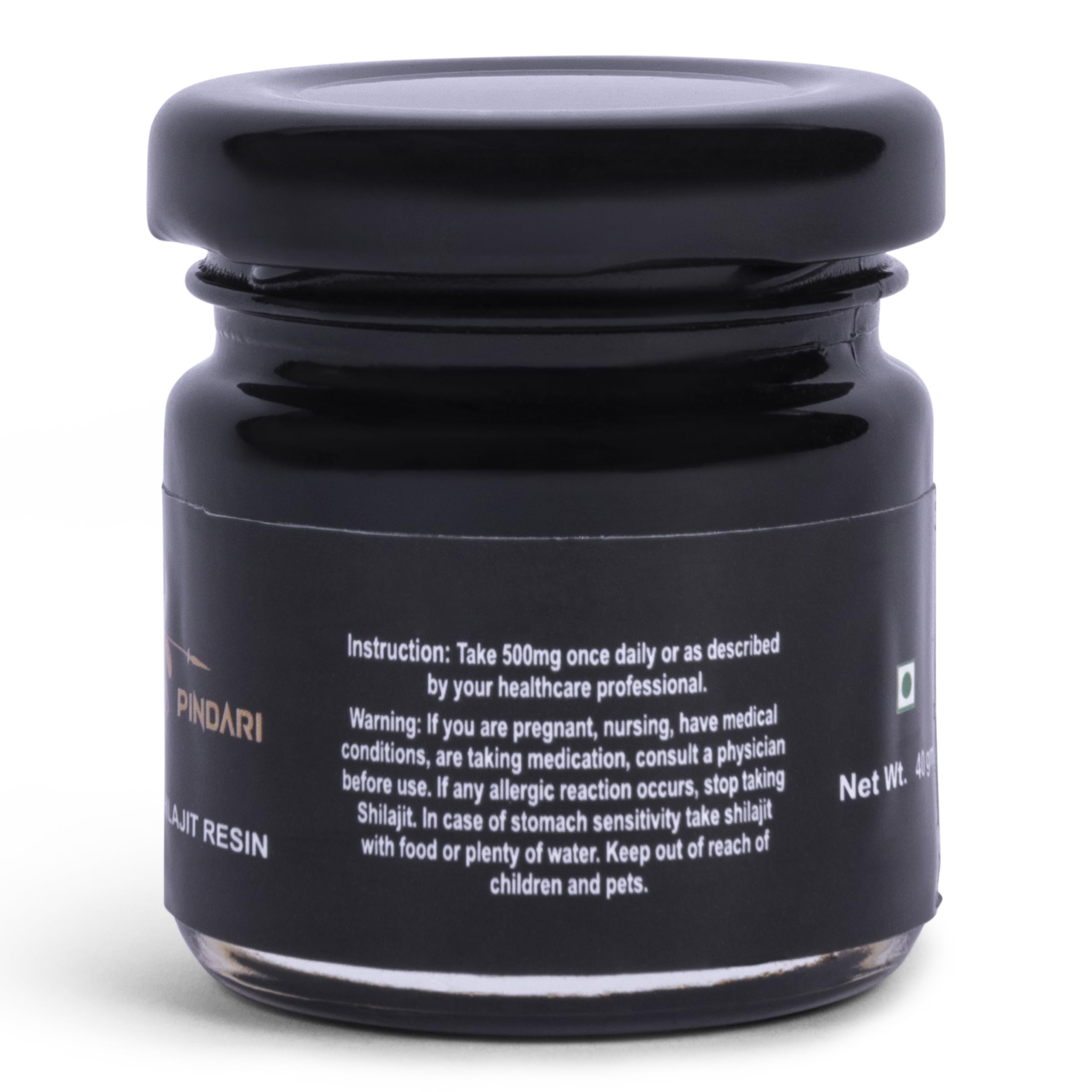 Pindari Shilajit Resin 500mg | High Potency, Energy Boost | Himalayan-Sourced