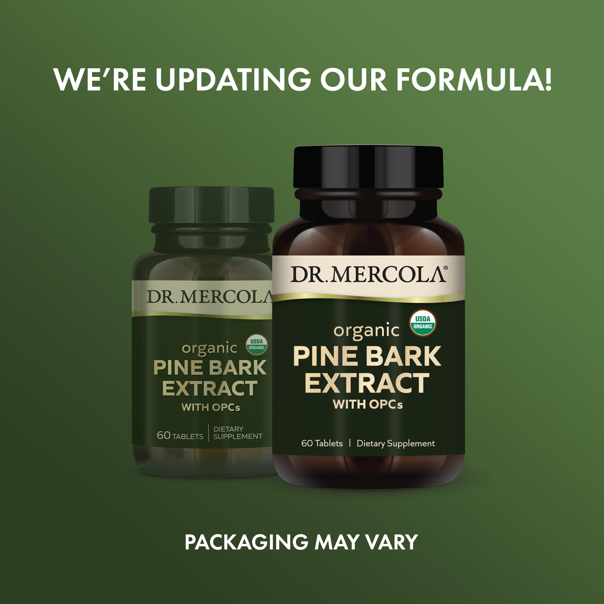 Dr. Mercola Organic Pine Bark Extract - 30 Servings (60 Tablets), OPCs, USDA Organic, Non-GMO