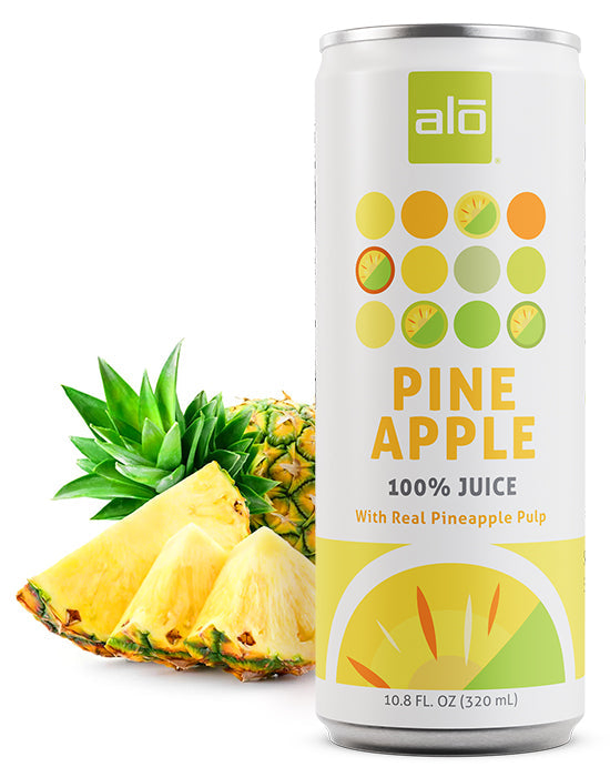 12 x ALO Pineapple Juice with Pulp - 320ml