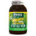 Pines Organic Mighty Greens Superfood Blend, 8 Ounce | Organic Wheatgrass & Alfalfa