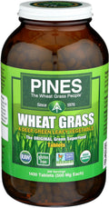 Pines Organic Wheat Grass Tablets – 1400 Count | Gluten Free, Non-GMO, Kosher, Raw, Vegan