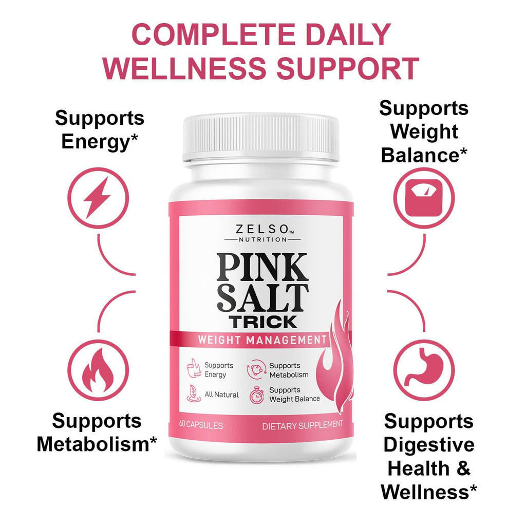 Pink Salt Trick Capsules – Original PinkSalt Trick for Weight, Energy & Metabolism | 60 Capsules