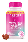 Pink Stork Postpartum Hair Loss Gummies – Biotin, Pantothenic Acid, Vitamin E