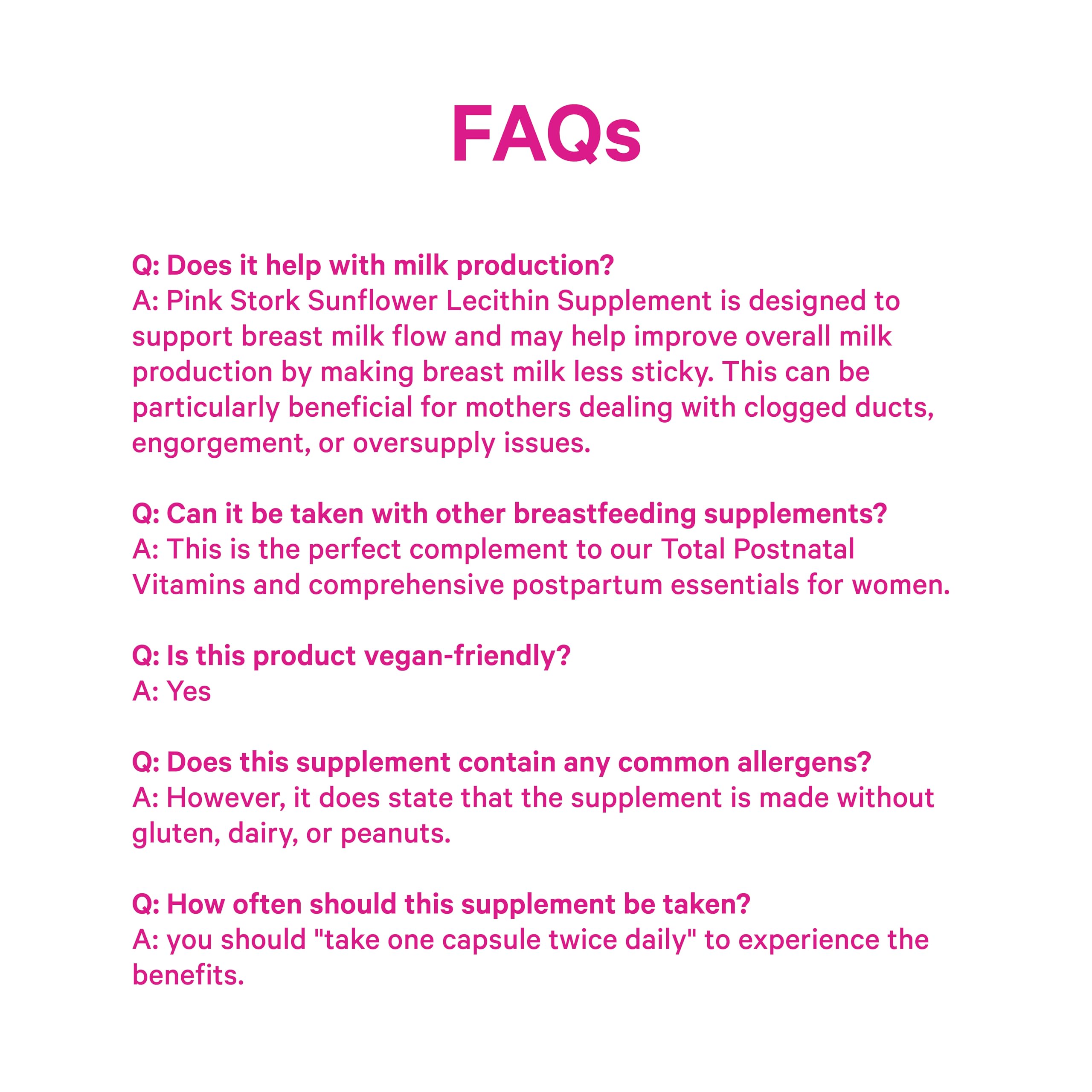 Pink Stork Sunflower Lecithin Supplement - 1200 mg for Clogged Milk Ducts - Breastfeeding Essentials for Postpartum Moms - Supports Breast Milk Flow - 60 Softgels