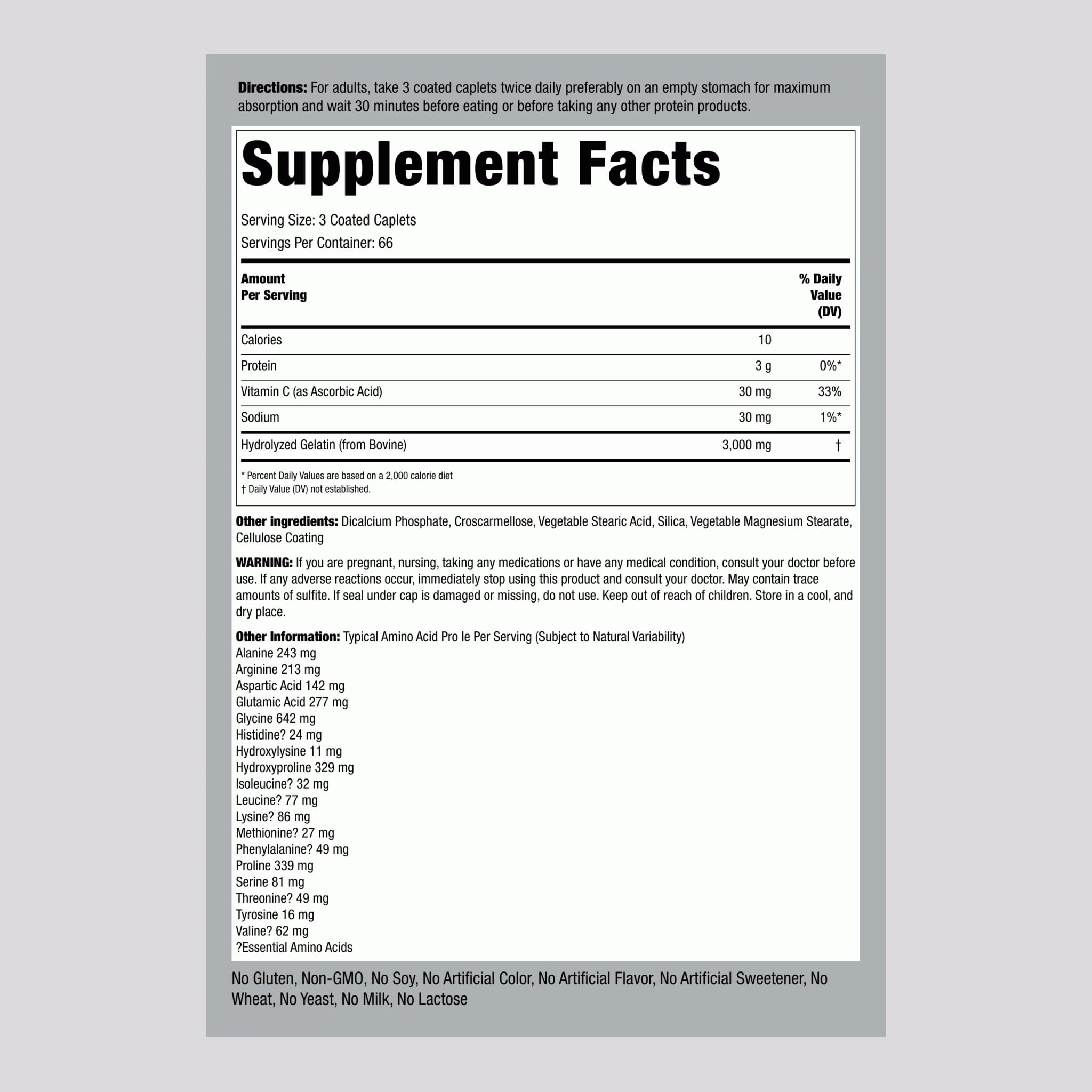 Piping Rock Multi Amino Acid Supplement - 200 Caplets, Advanced Athlete Formula - Non-GMO & Gluten Free (Pack of 2)